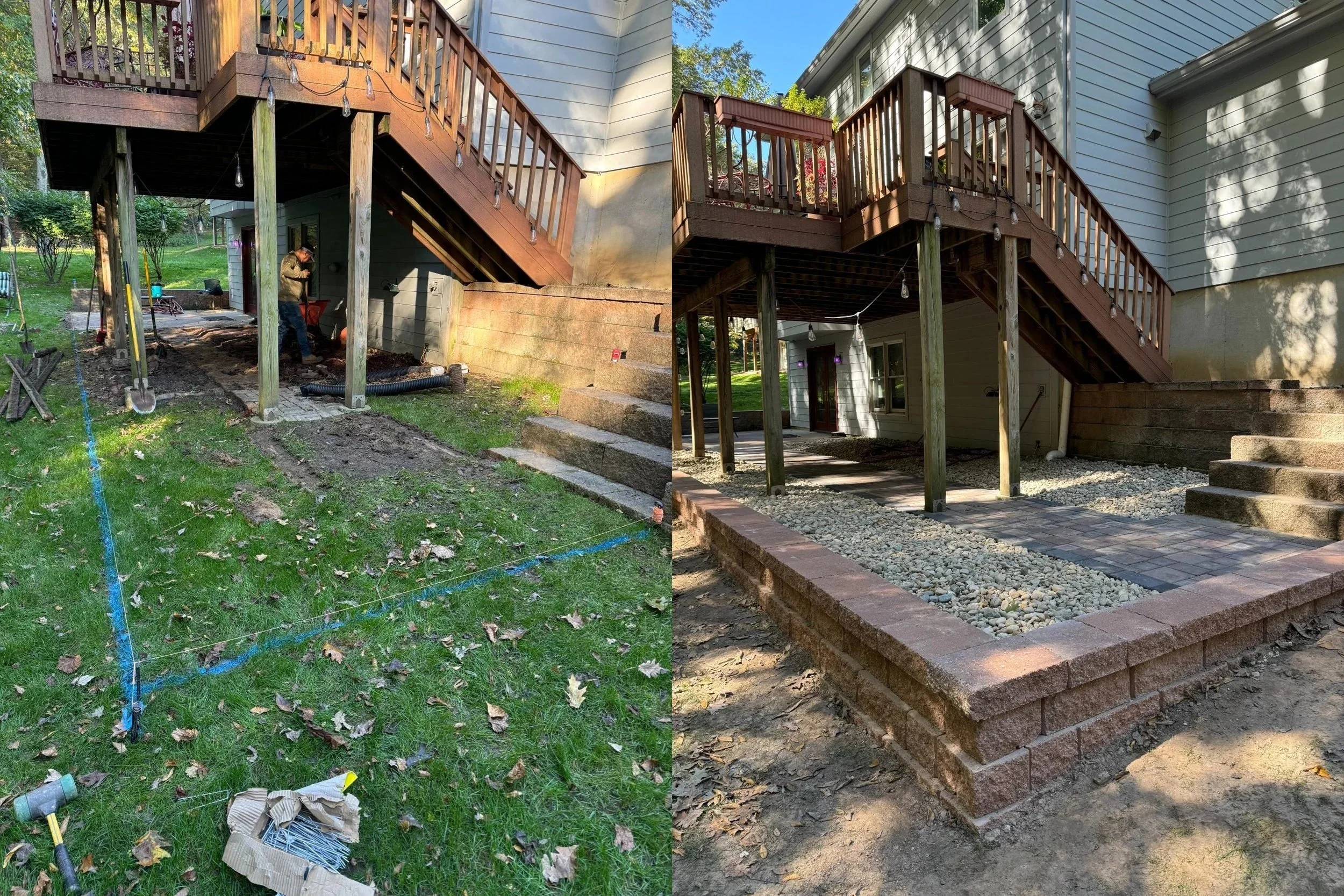 Before & After Walkway