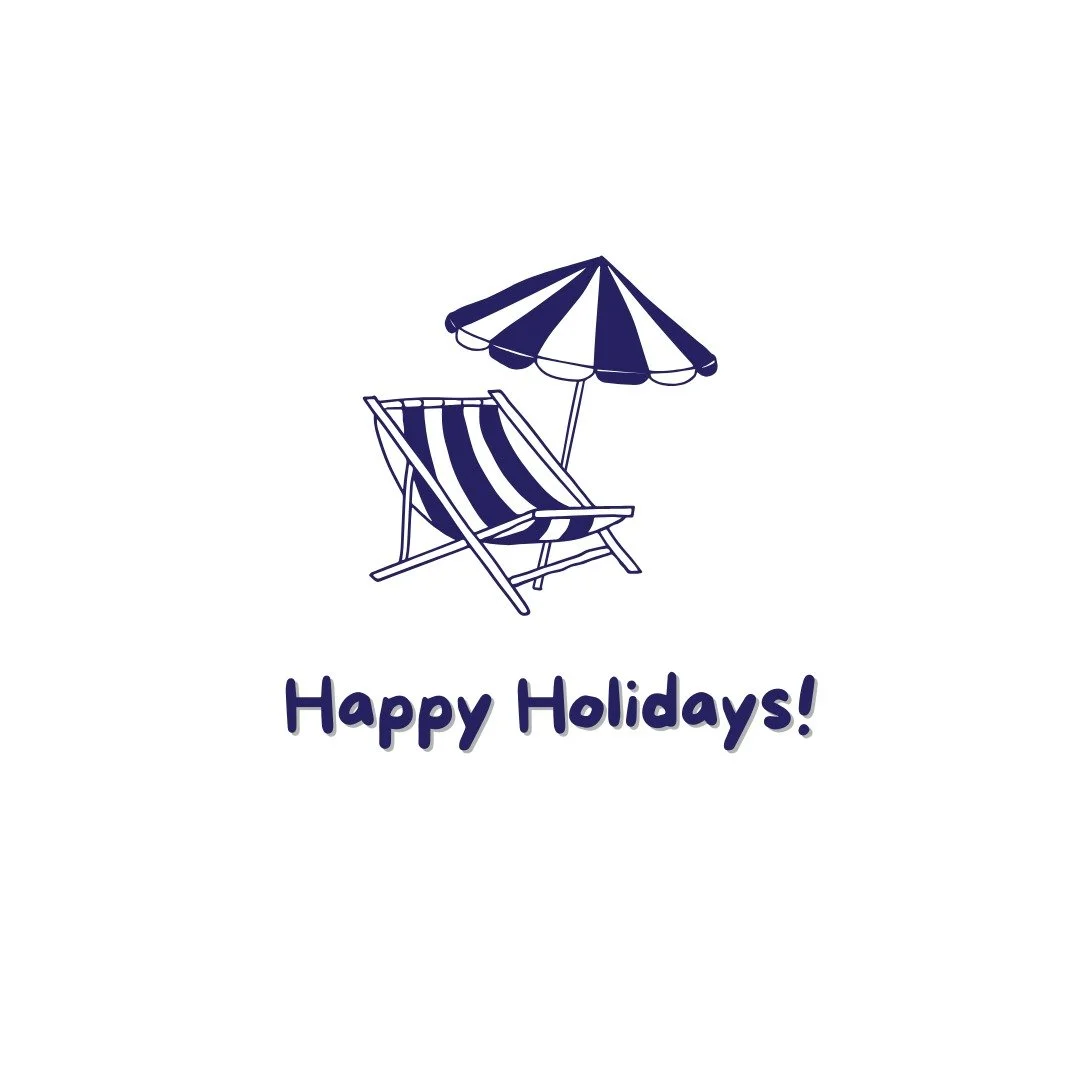 From our beach chair to yours - Happy Holidays! 🌞

To our valued clients and trusted partners, thanks for your support throughout 2025 🥰 

Our team will be taking a well earned break and our offices will close tomorrow - 23rd December, and reopen 1