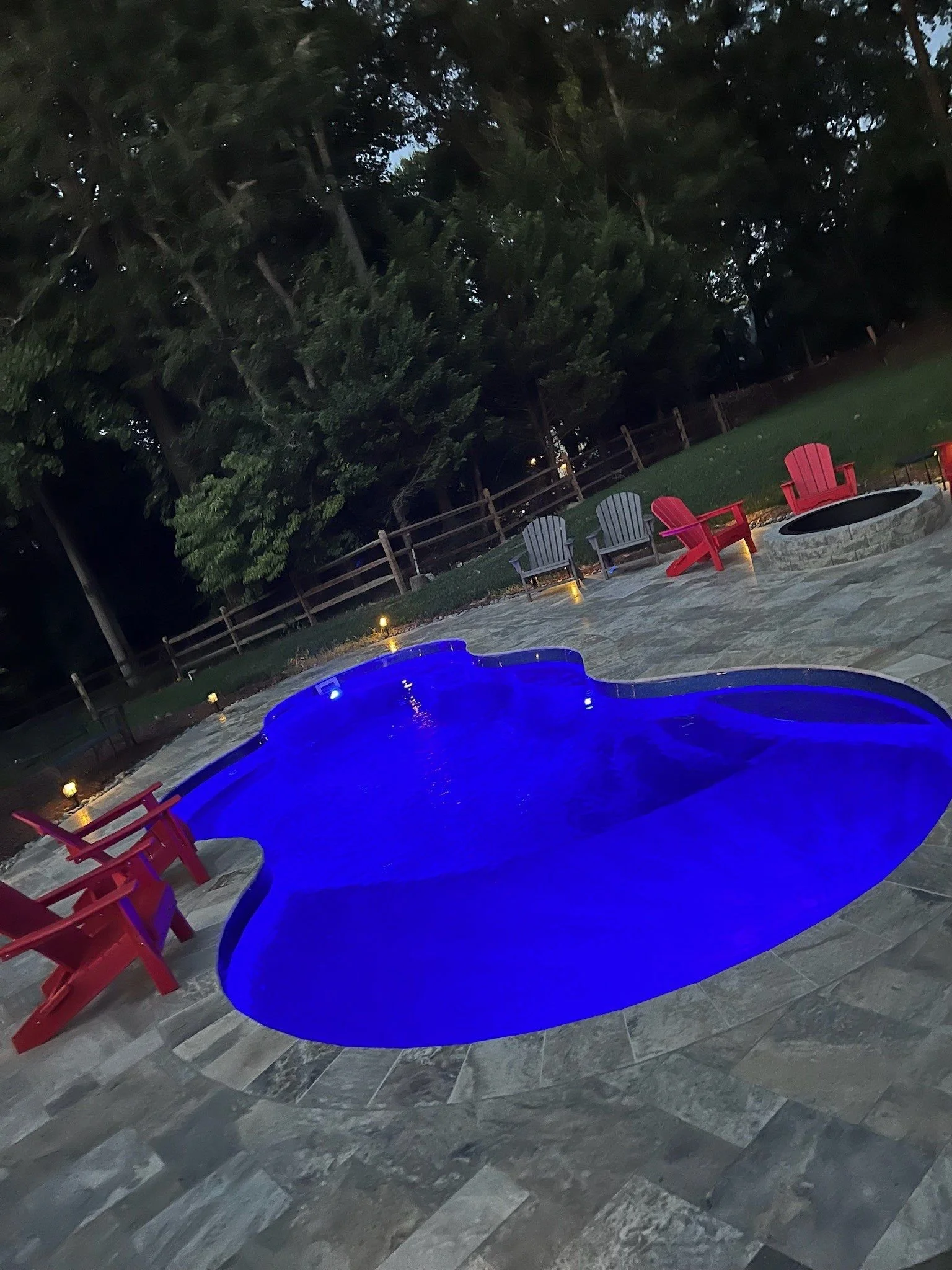 Fiberglass pool in Woodstock, MD.