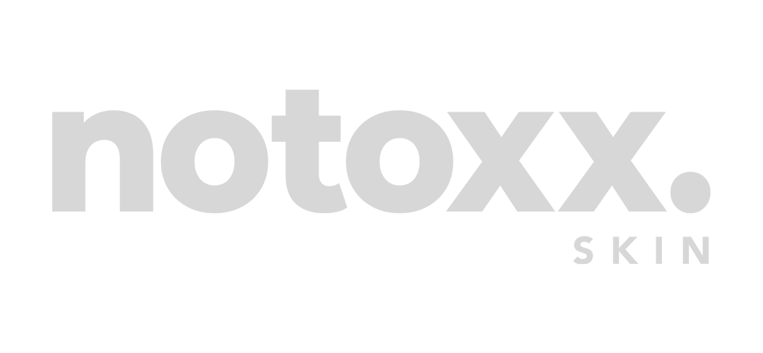 Logo of Notoxx Skin with the brand name in bold gray font and the word 'Skin' in smaller gray font below.