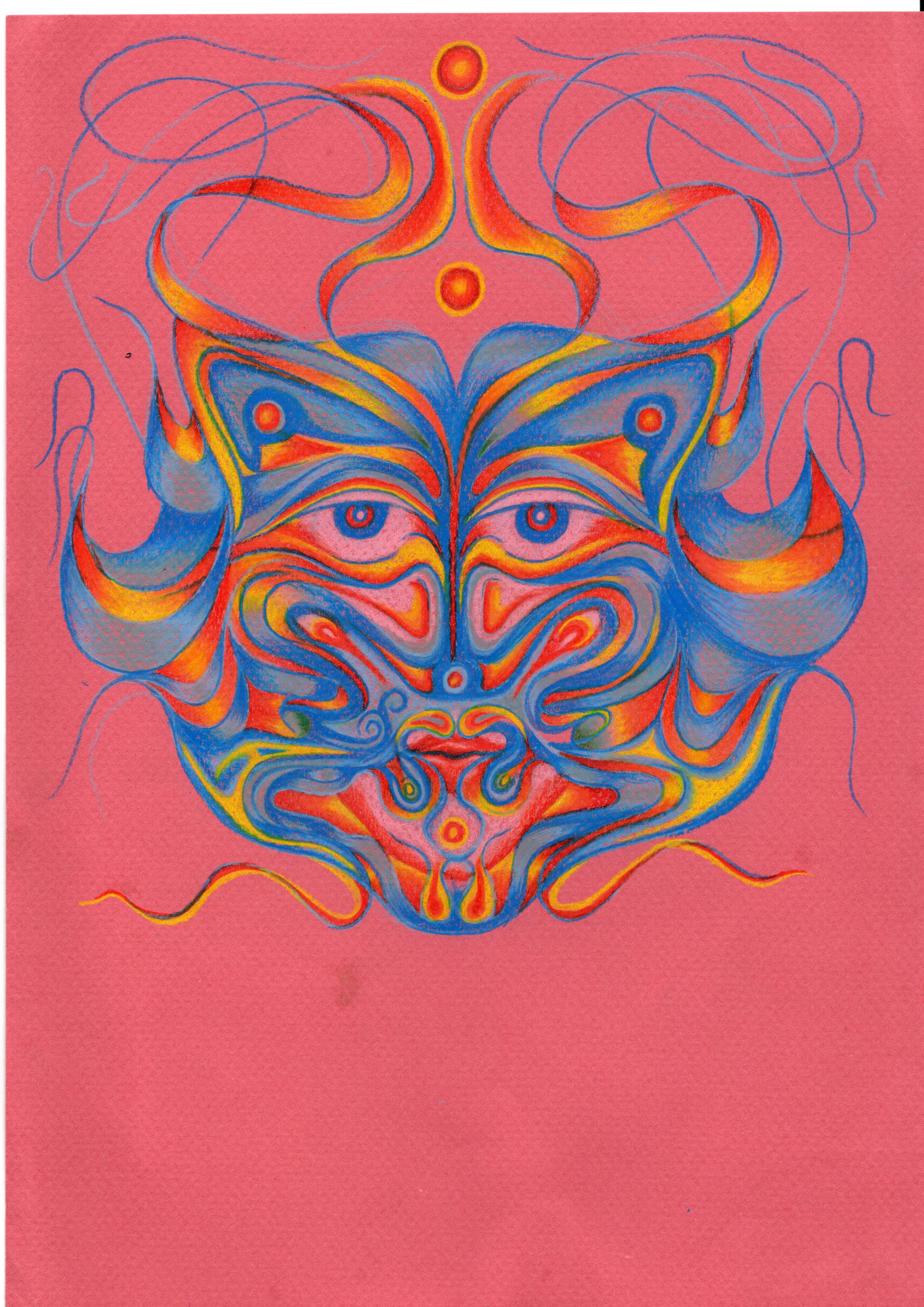 'Portrait of a Man'
Coloured pencil on paper
21x29.7cm, 2023