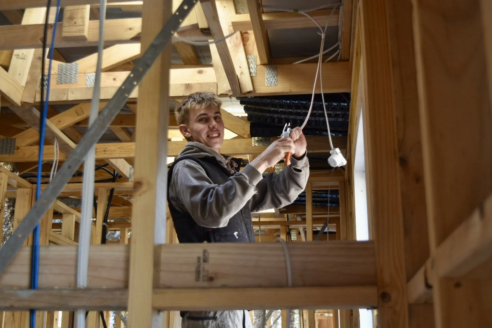 Jack from Powered Up Electrical TAS at Switchboard