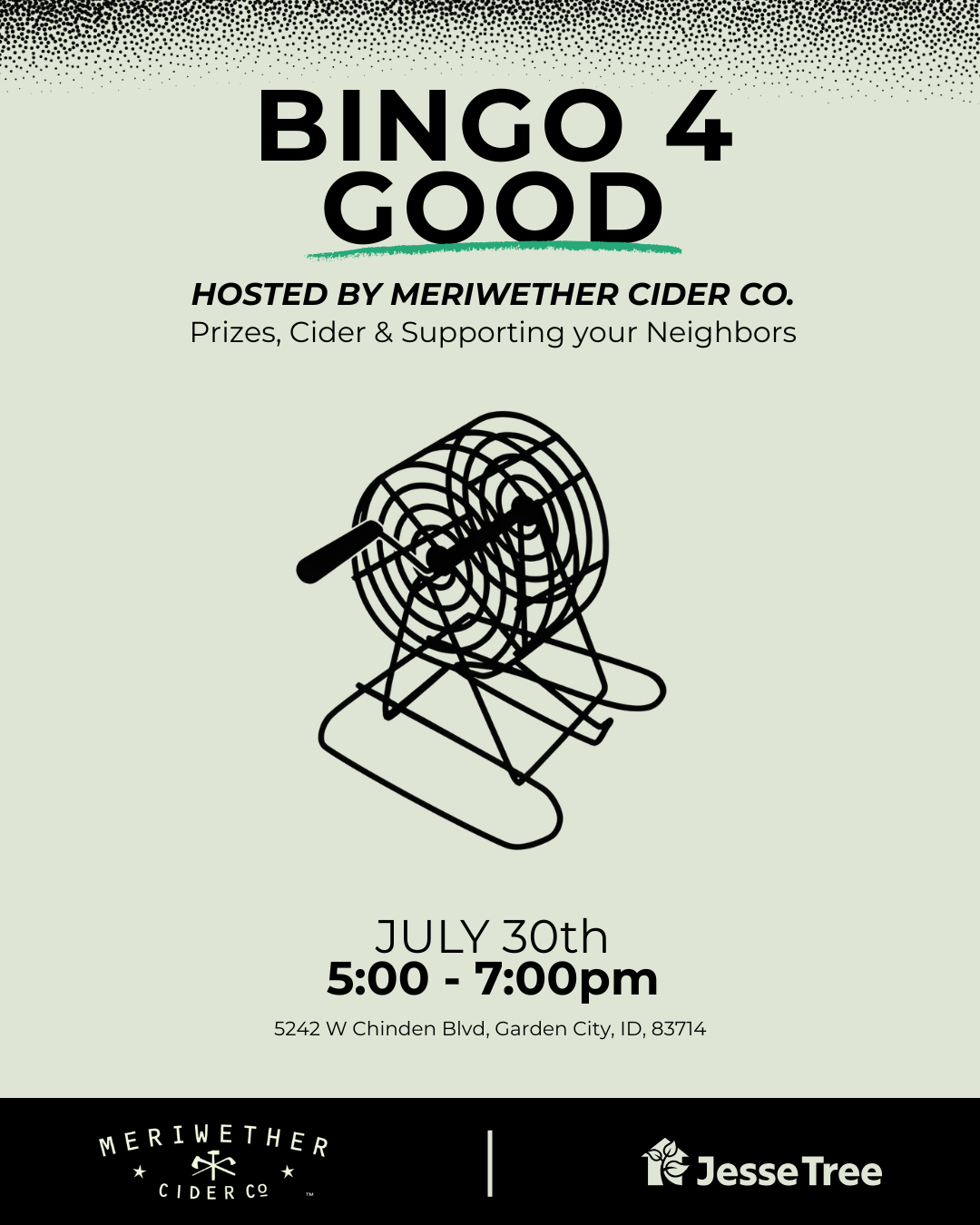 Meriwether Cider Bingo Night