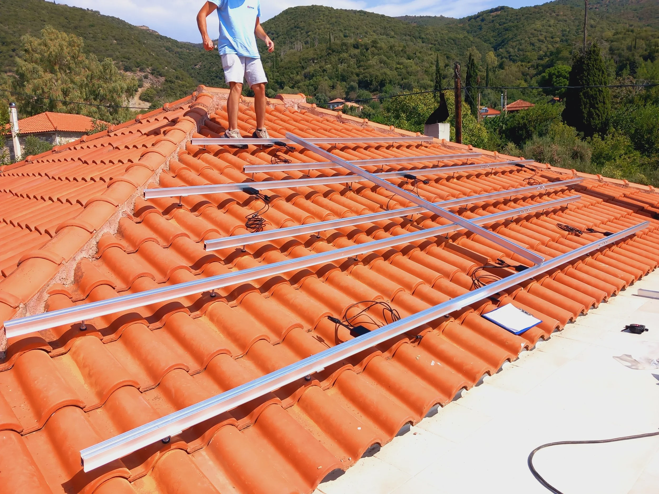Solar bases installation