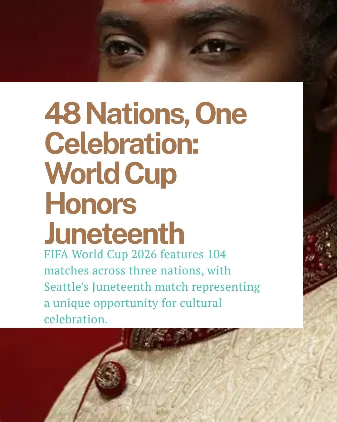 FIFA World Cup 2026 features 104 matches across three nations, with Seattle's Juneteenth match representing a unique opportunity for cultural celebration.
👉 https://solelint.org