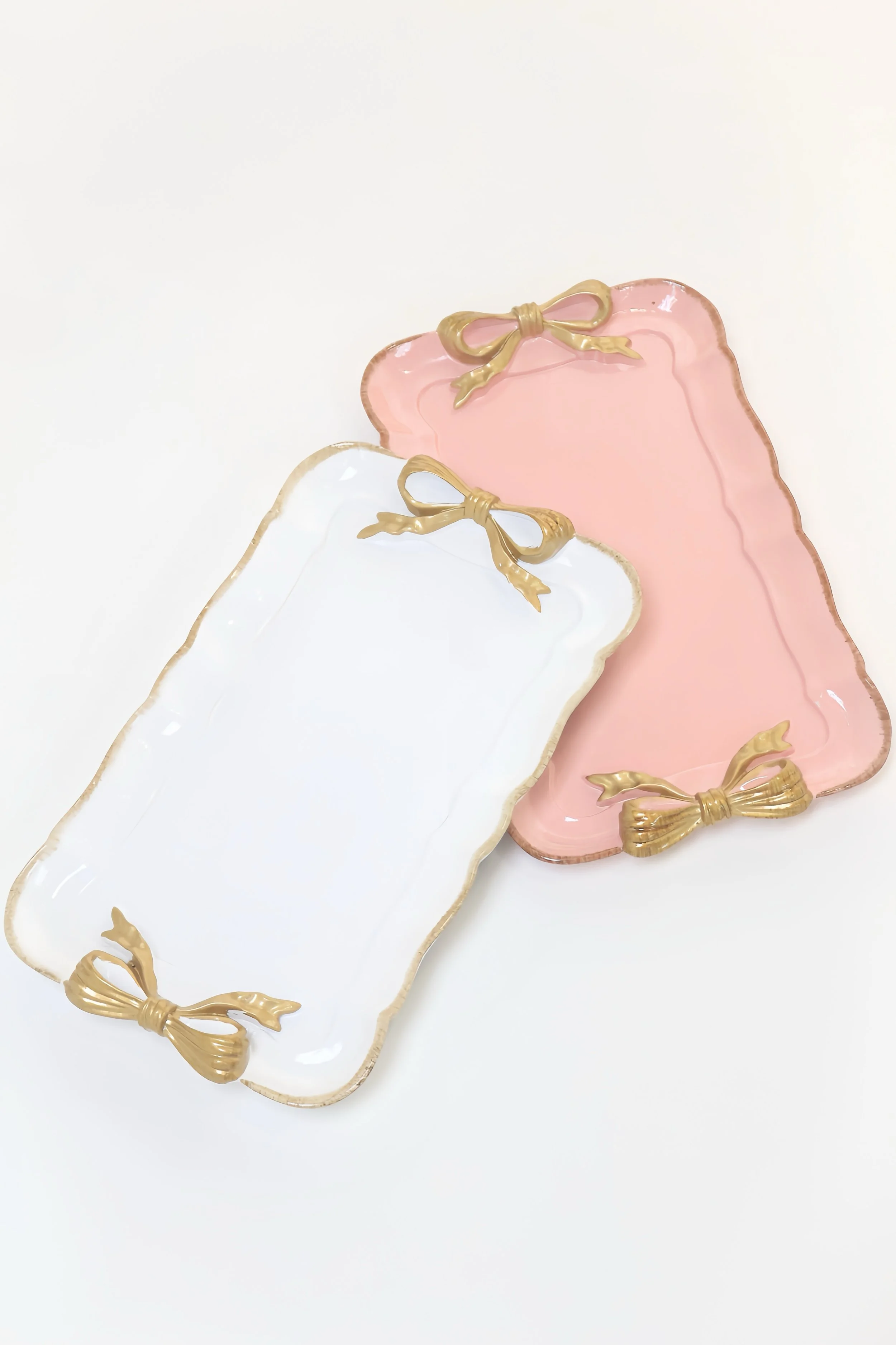 [RENTAL] 8” Ceramic Ribbon Plate