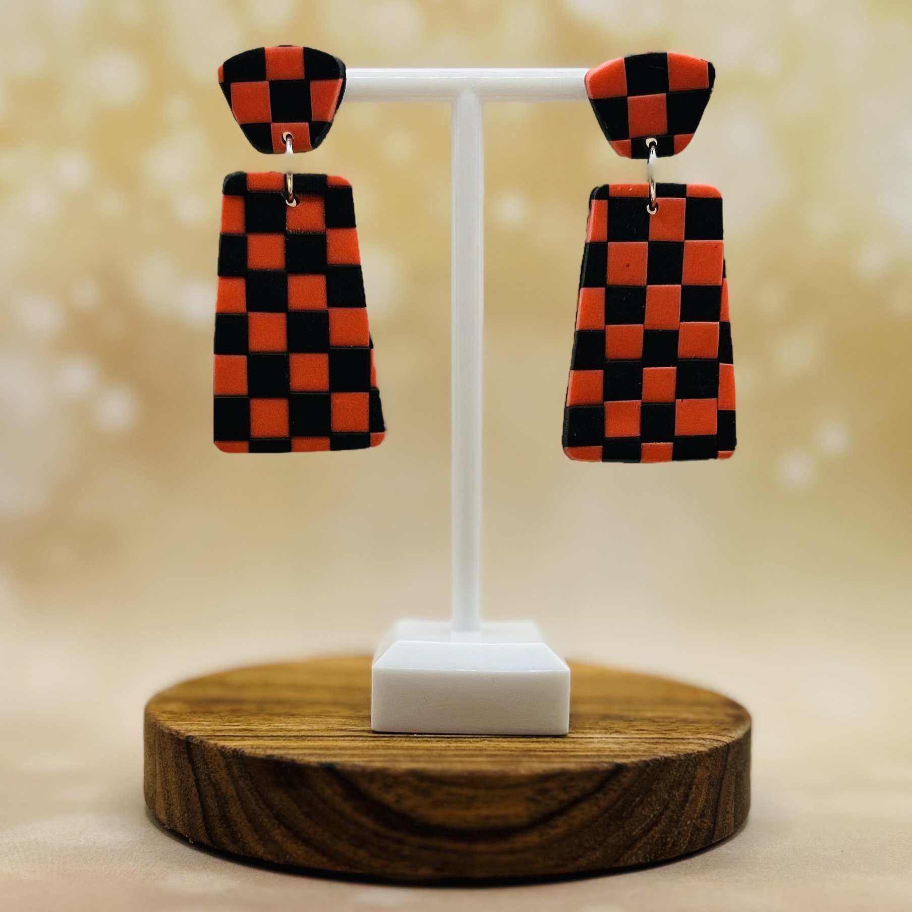 Checkered Earrings