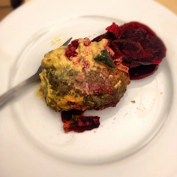 Kollegas lunchlåda. Smaklig måltid.