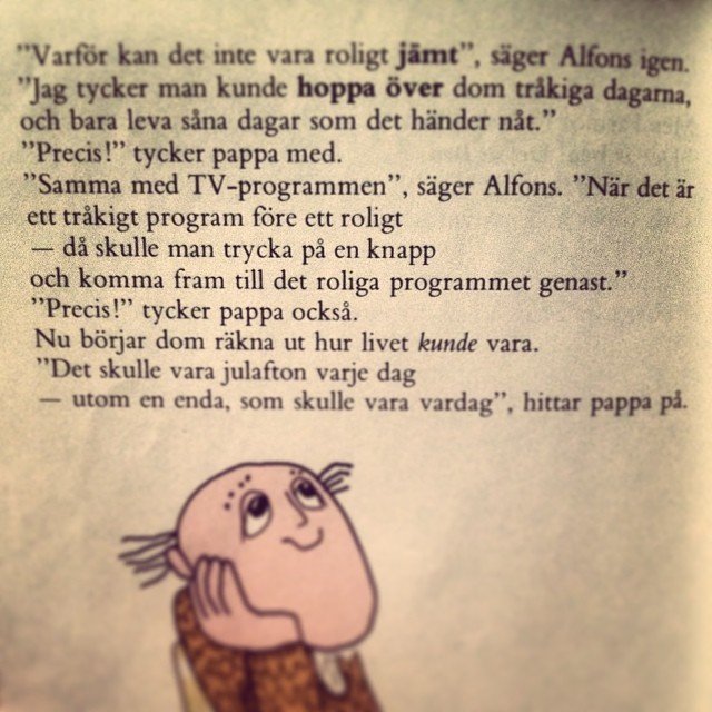 Alfons uppfinner TV-on demand 1984! #earlyadopter #play