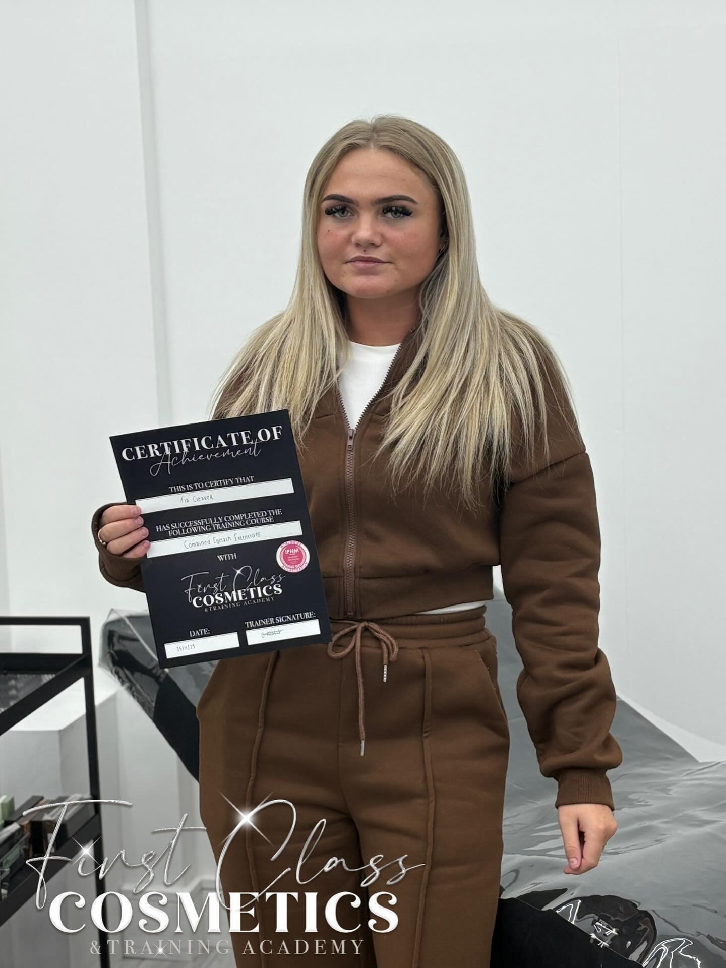 Well done to my lovely student @tia_cleaverxox for passing her Combined Eyelash Extensions course🤍 You&rsquo;ve done amazing and we can&rsquo;t wait to see your career flourish 🥰

Please remember our course prices are due to increase on January 1st