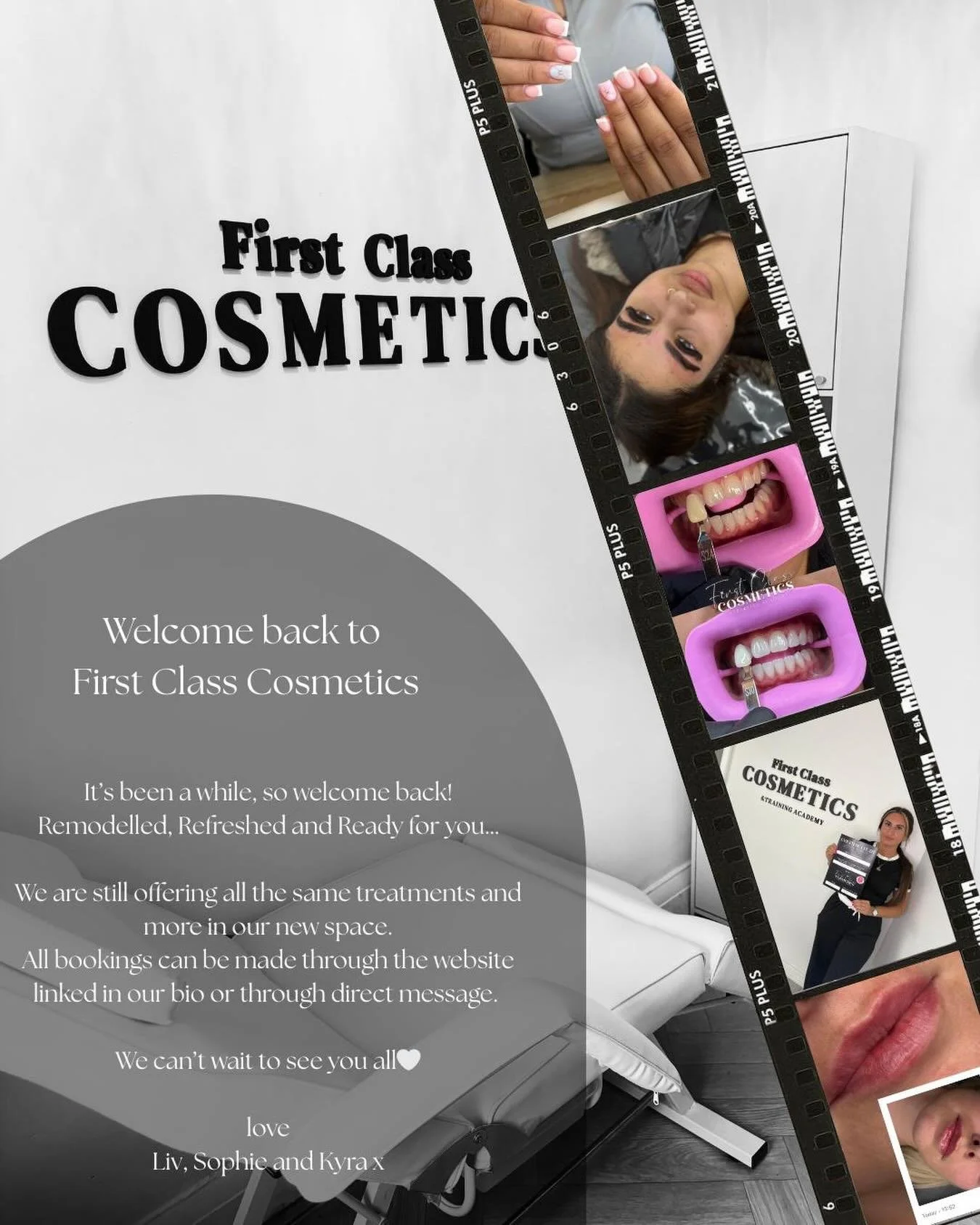 𝕎𝕖𝕝𝕔𝕠𝕞𝕖 𝕓𝕒𝕔𝕜 🤍

It&rsquo;s been a while so welcome back to First Class Cosmetics! We have remodelled the clinic room ready for you all&hellip;.

Not only that we have finally got everything we need in place to start offering our new treat