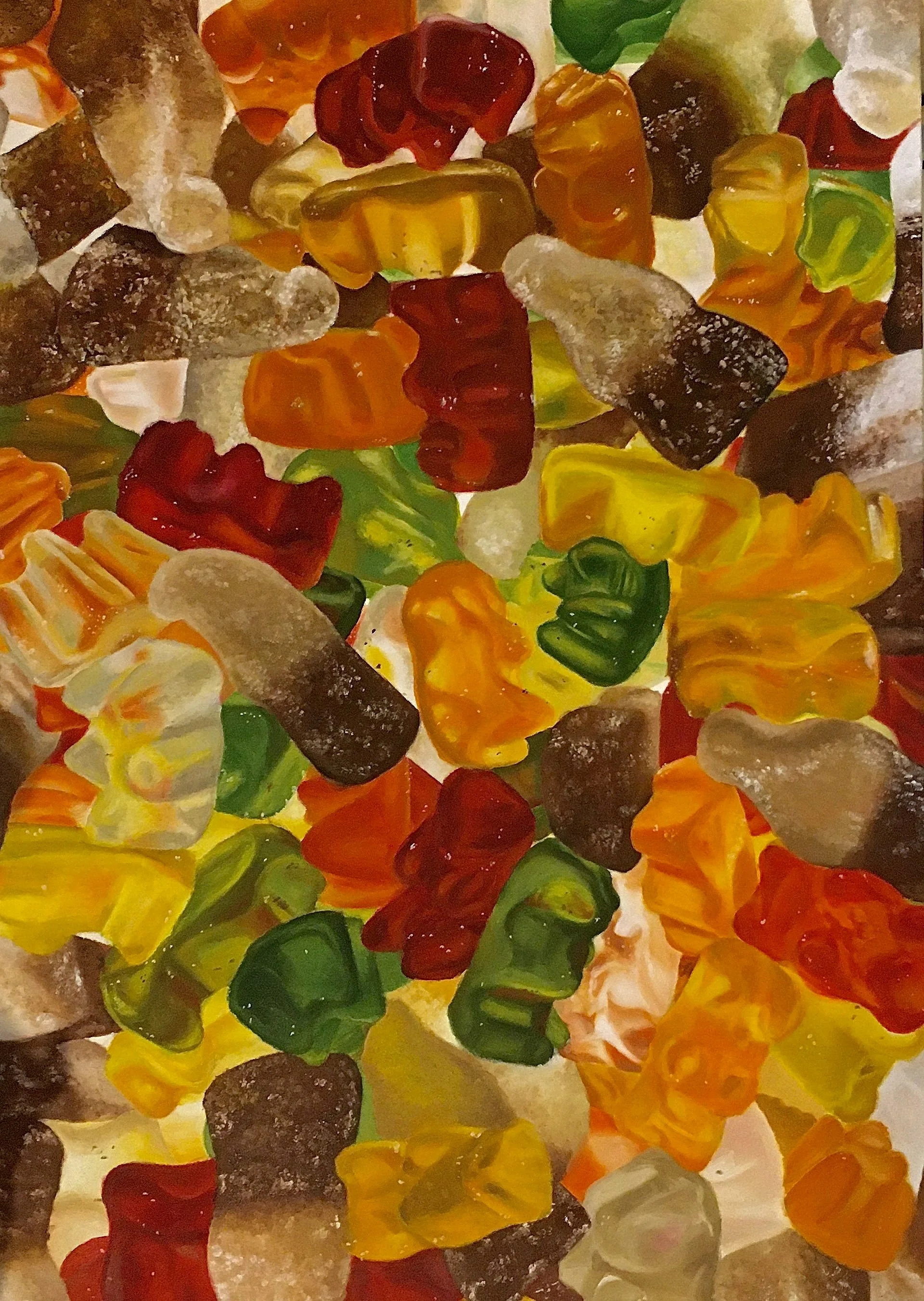 quadro caramelle olio su tela