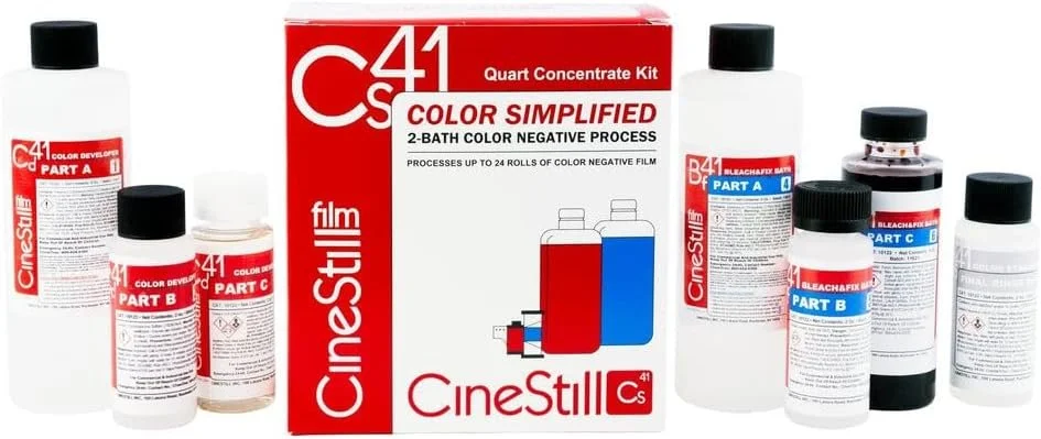 C-41 Color Negative Film Liquid Developing Kit by CineStill (Makes 32 oz)