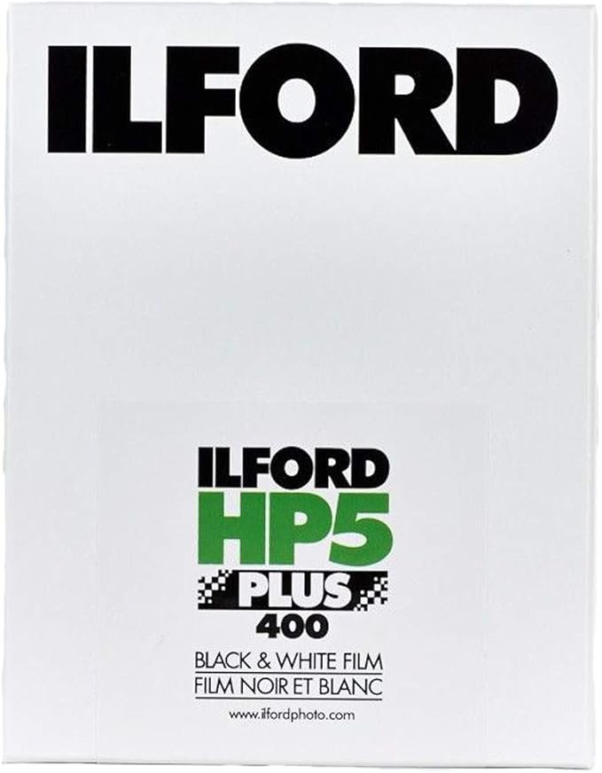 Ilford HP-5 Plus 400 Fast Black and White Professional Film, ISO 400, 4x5", 100 Sheets