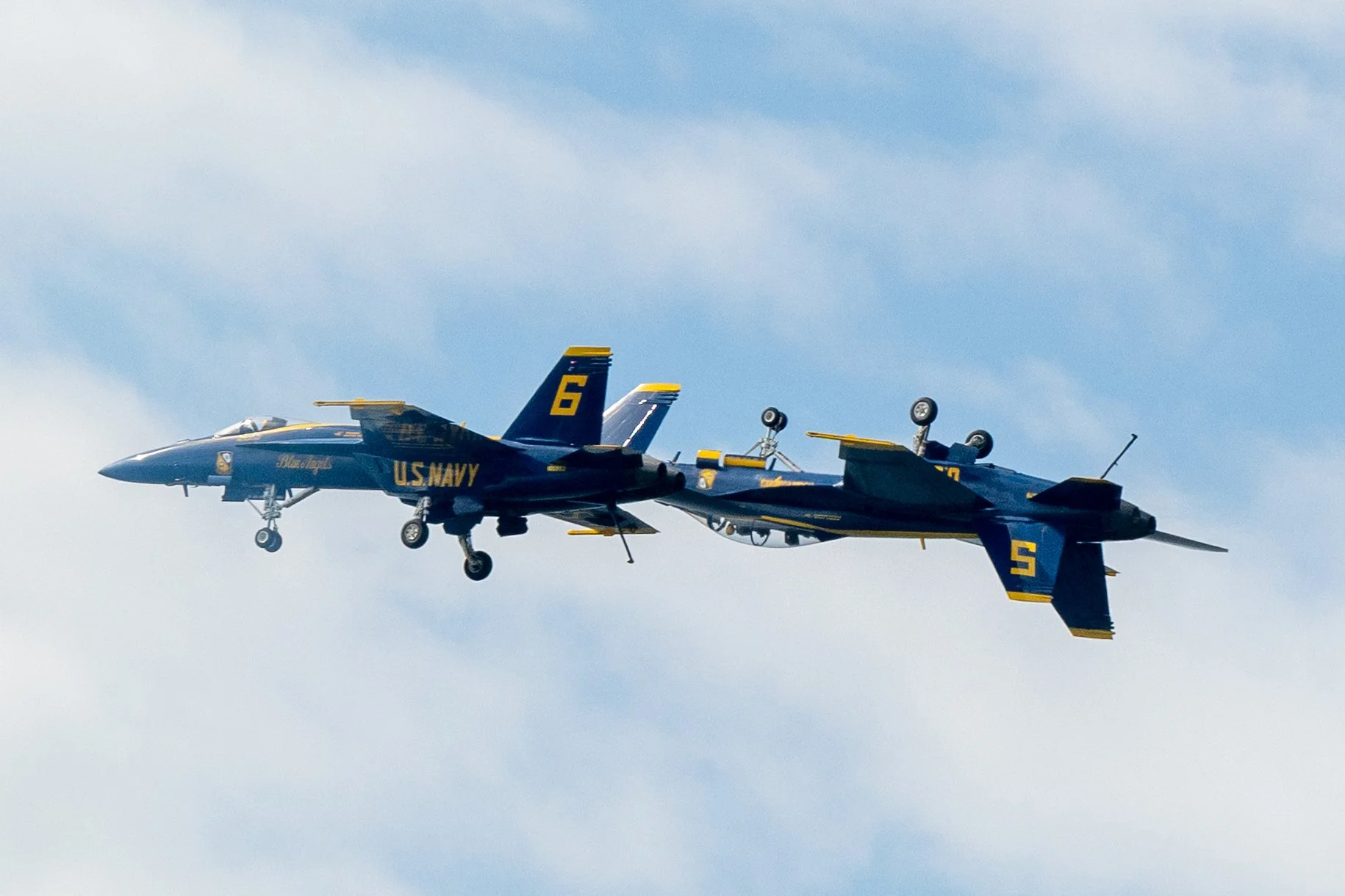 The U.S. Navy Blue Angels soar over Cleveland, Ohio, September 6, 2026.