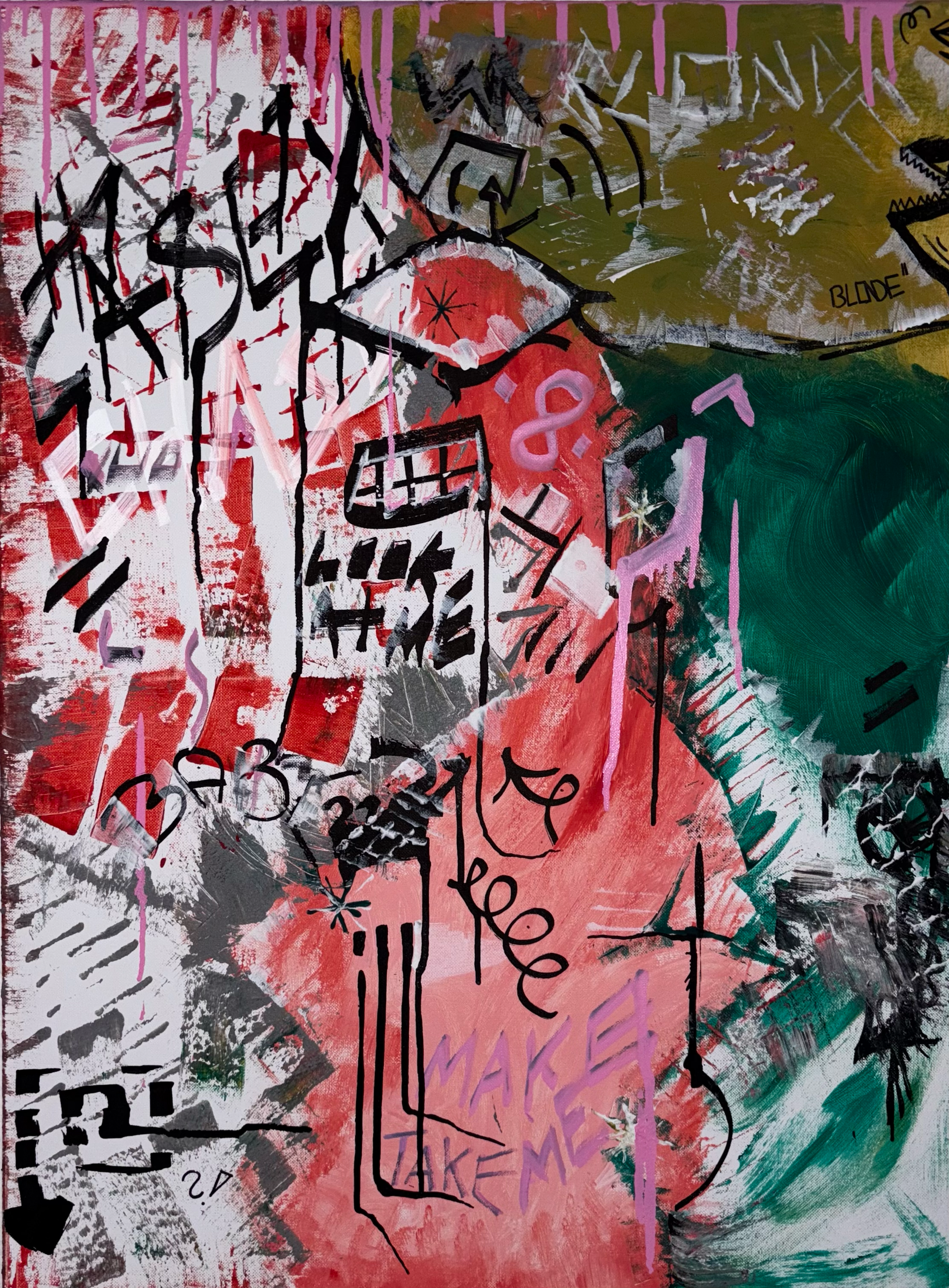 CANVAS "BLONDE" 60cm x 80cm ORIGINAL