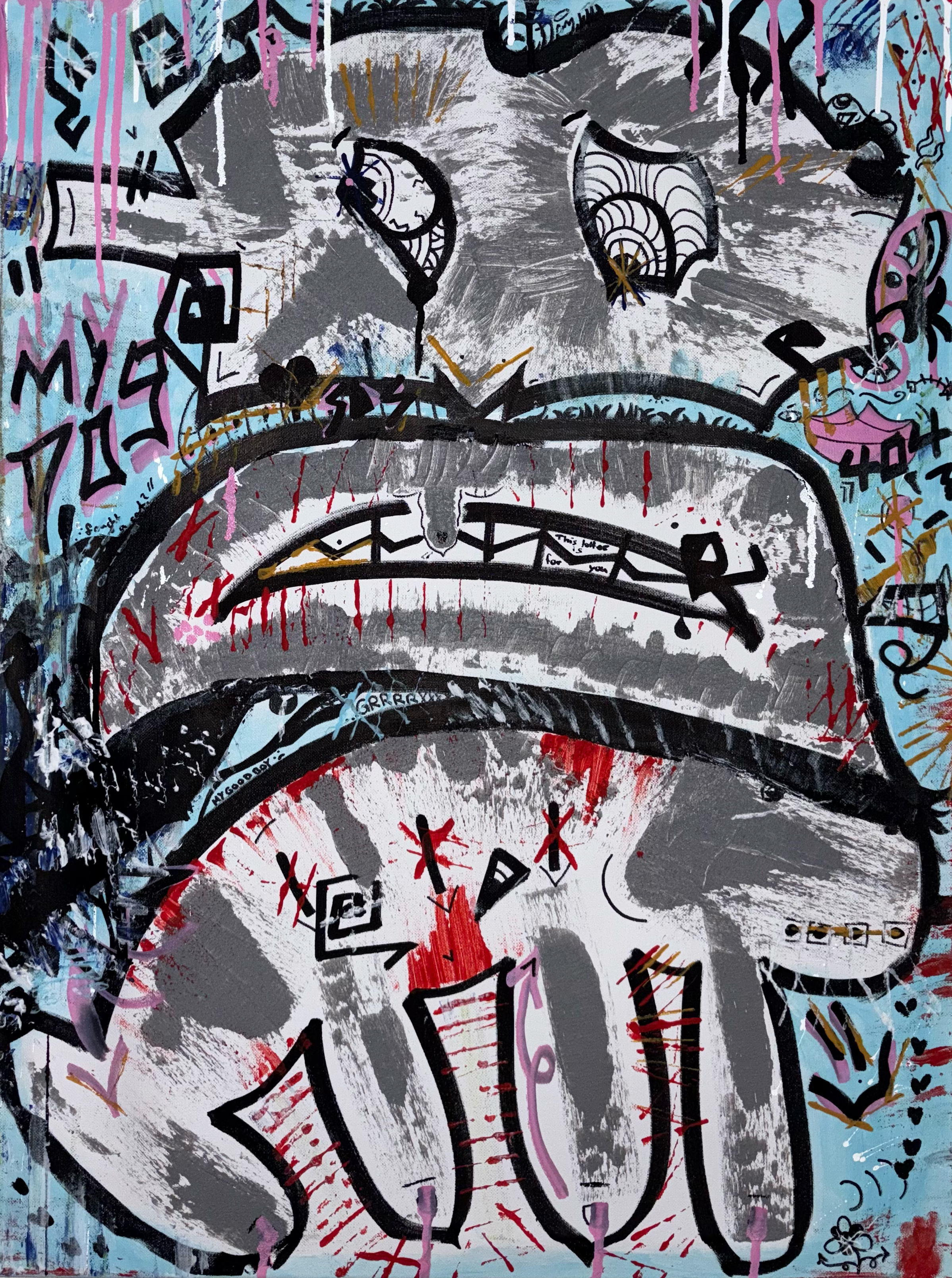CANVAS "MY DOG" 60cm x 80cm ORIGINAL