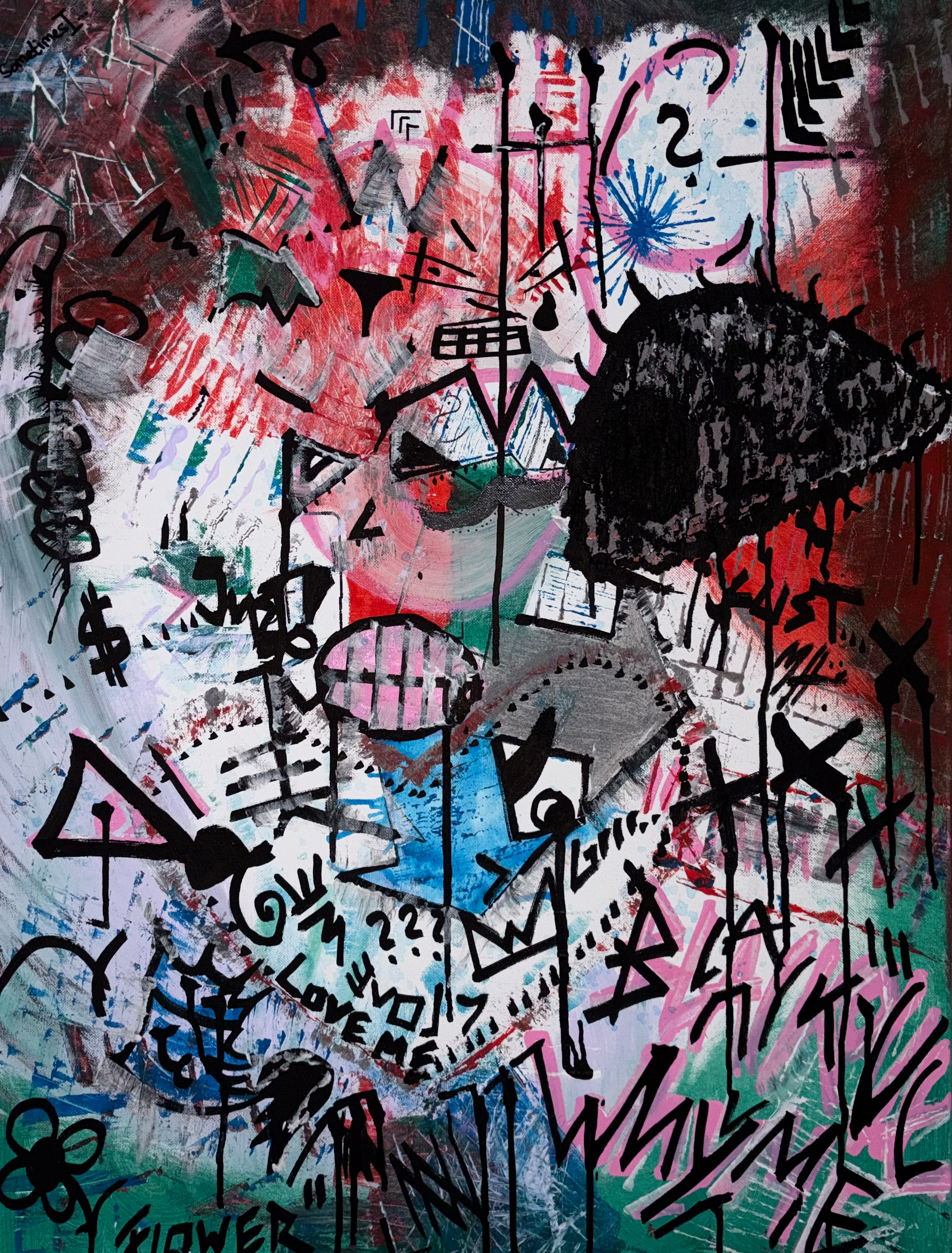 CANVAS "BLACKOUT" 60cm x 80cm ORIGINAL