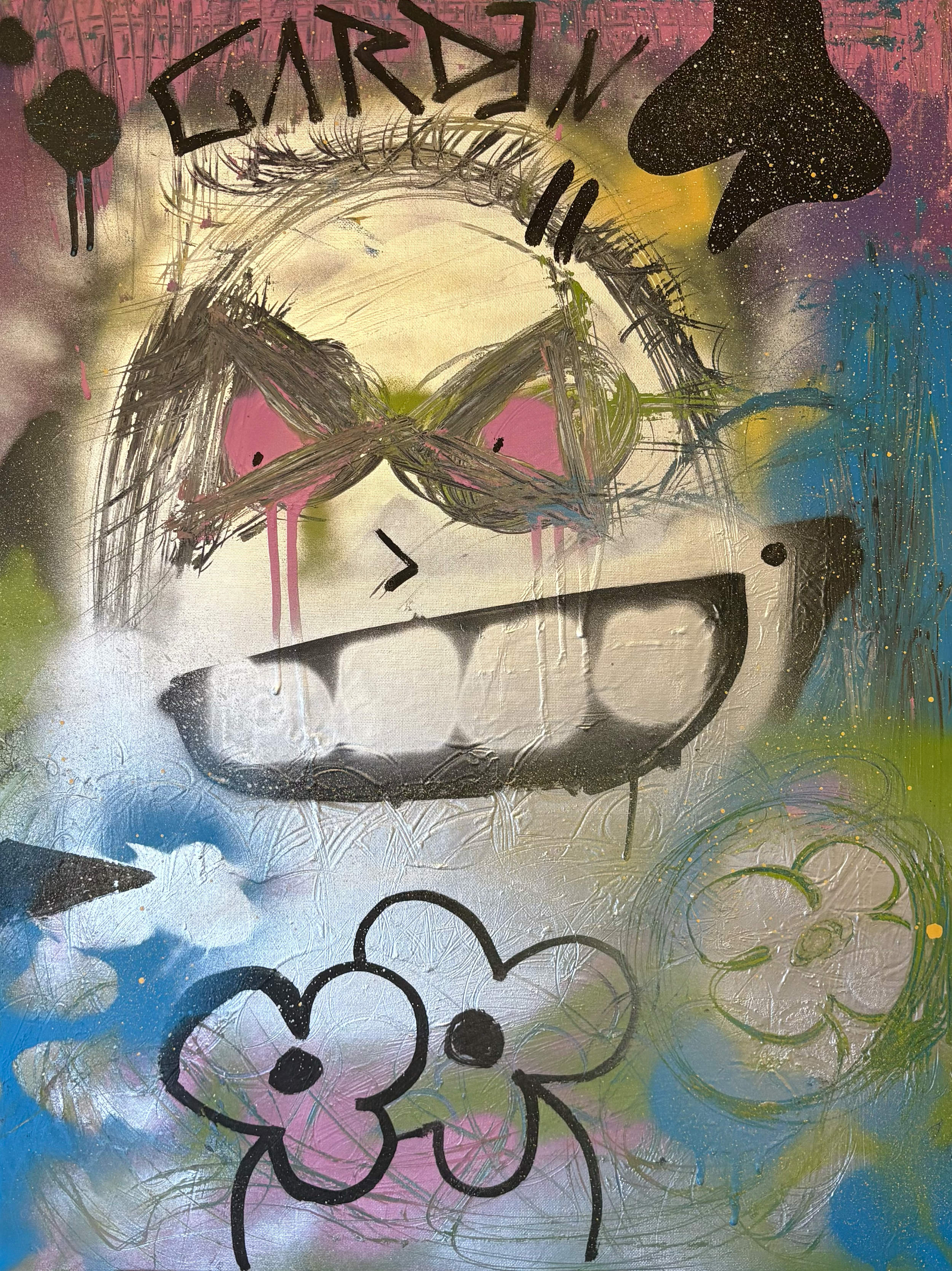 CANVAS "GARDEN" 60cm x 80cm ORIGINAL