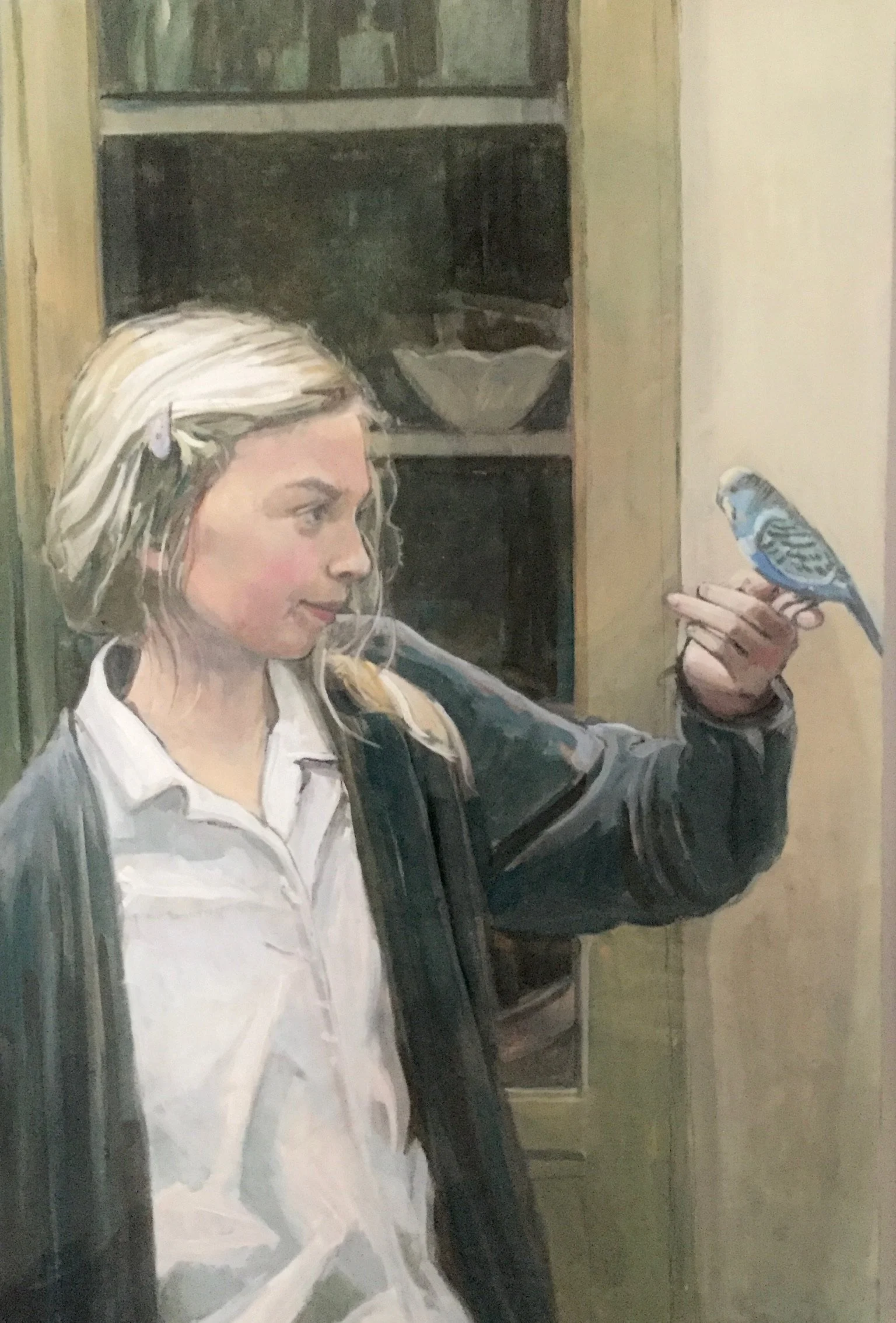 Violet and Mango, 40 x 60cm, Oil on Canvas