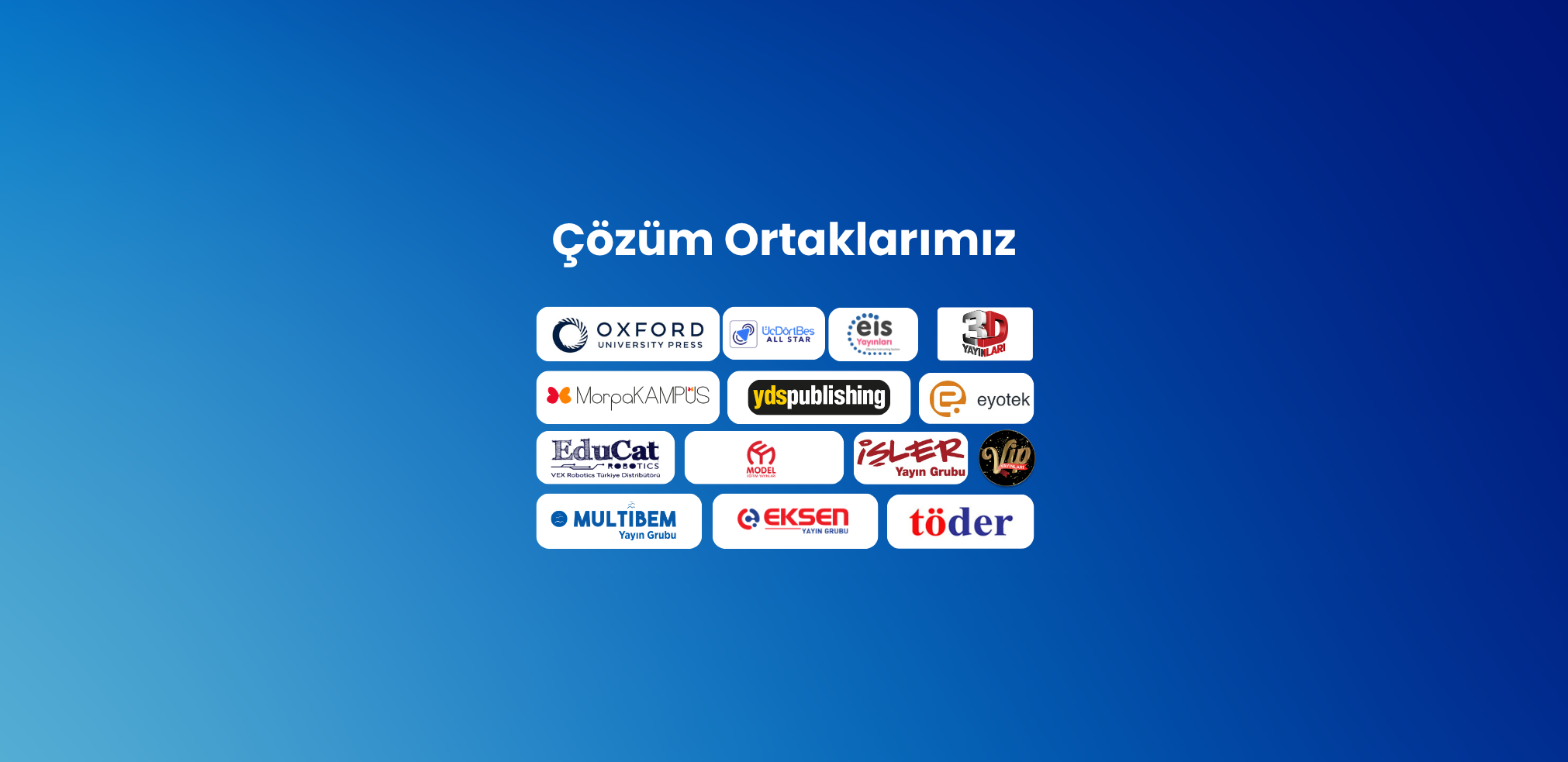 Çözüm ortaklarımız