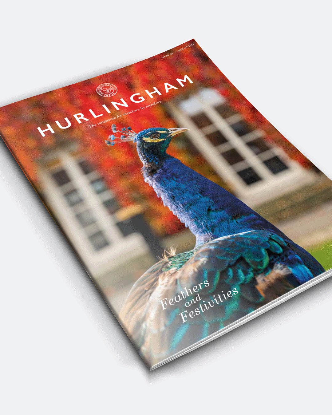 A looping GIF showcasing the elegant front covers of The Hurlingham magazine, highlighting luxury lifestyle imagery and refined design.