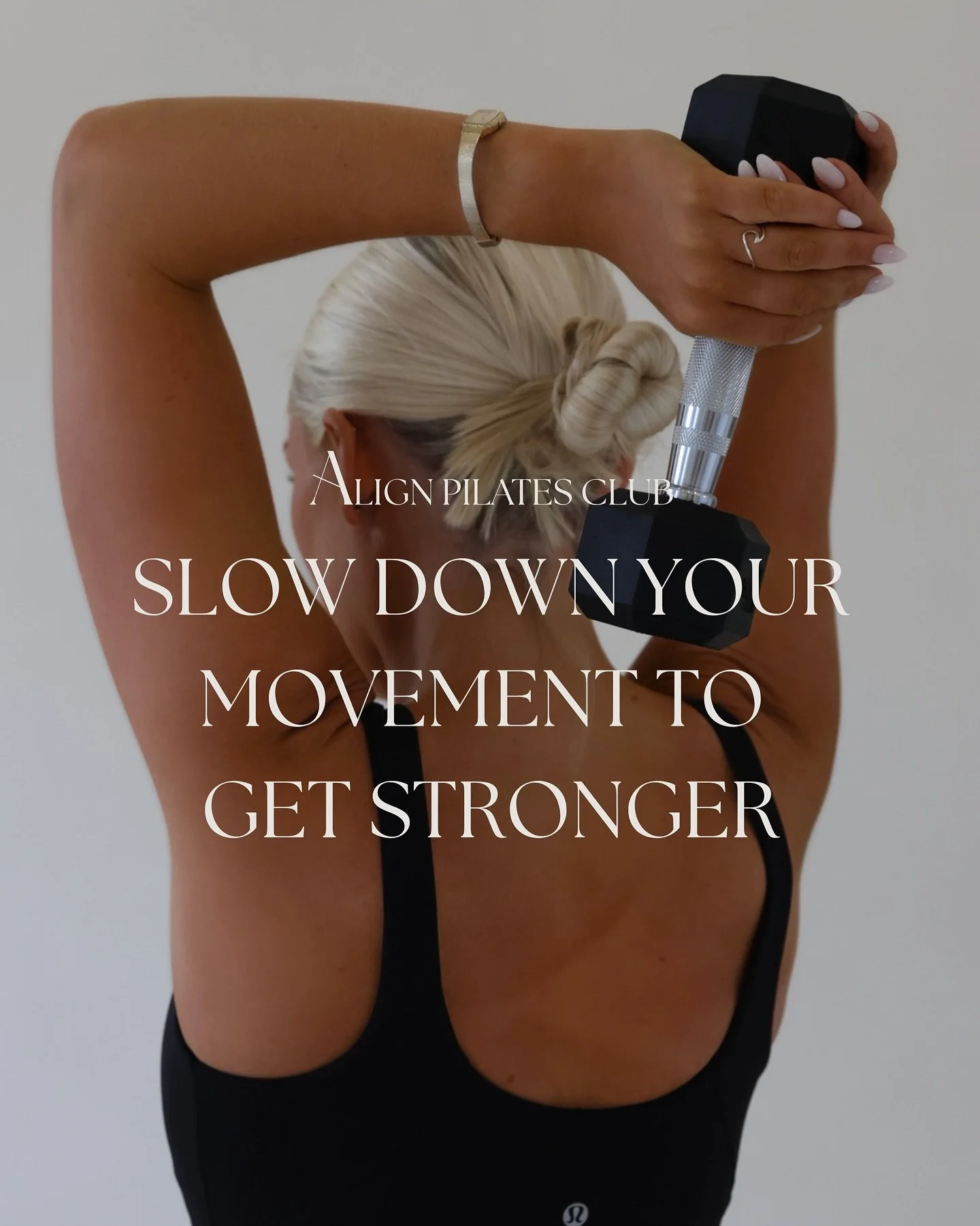 If you&rsquo;ve been to my classes you&rsquo;ll hear me say slow and controlled a million times, and here&rsquo;s why!

Move with Control and Intention to build long term strength.