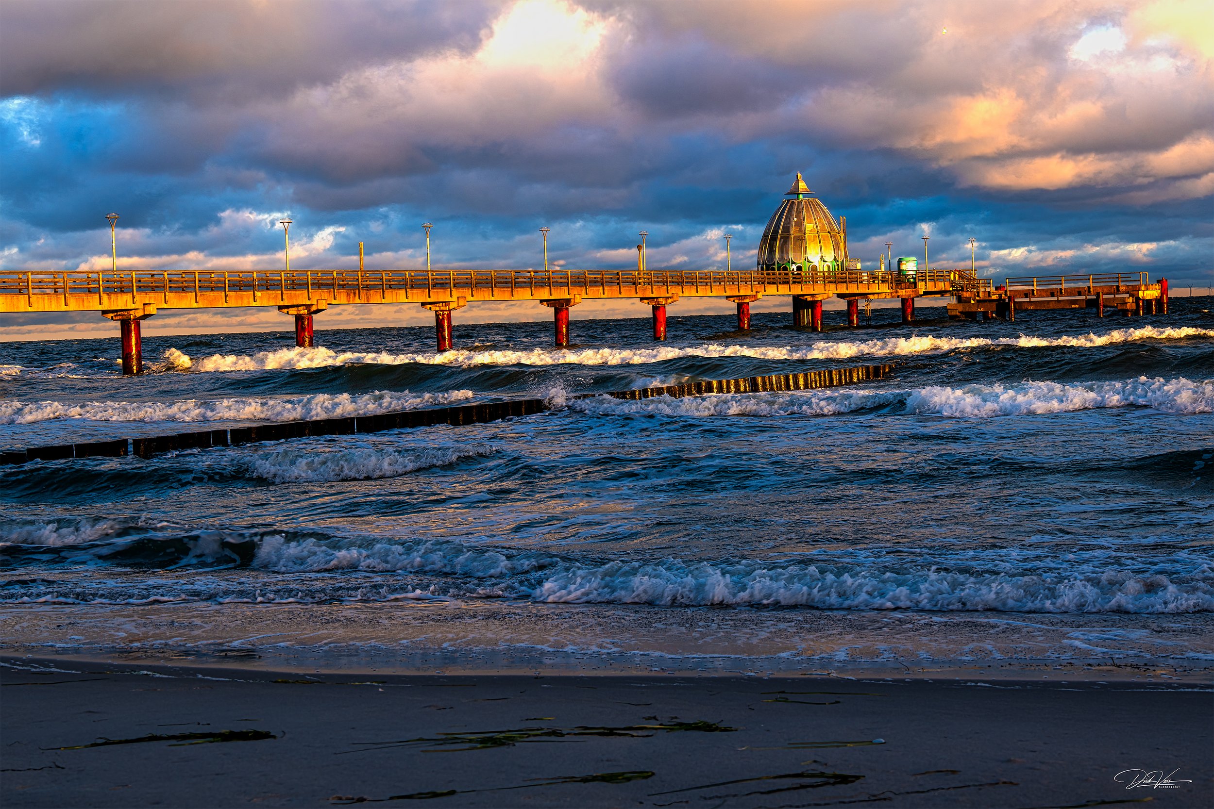 Ein Blick auf die Seebrücke in Zingst