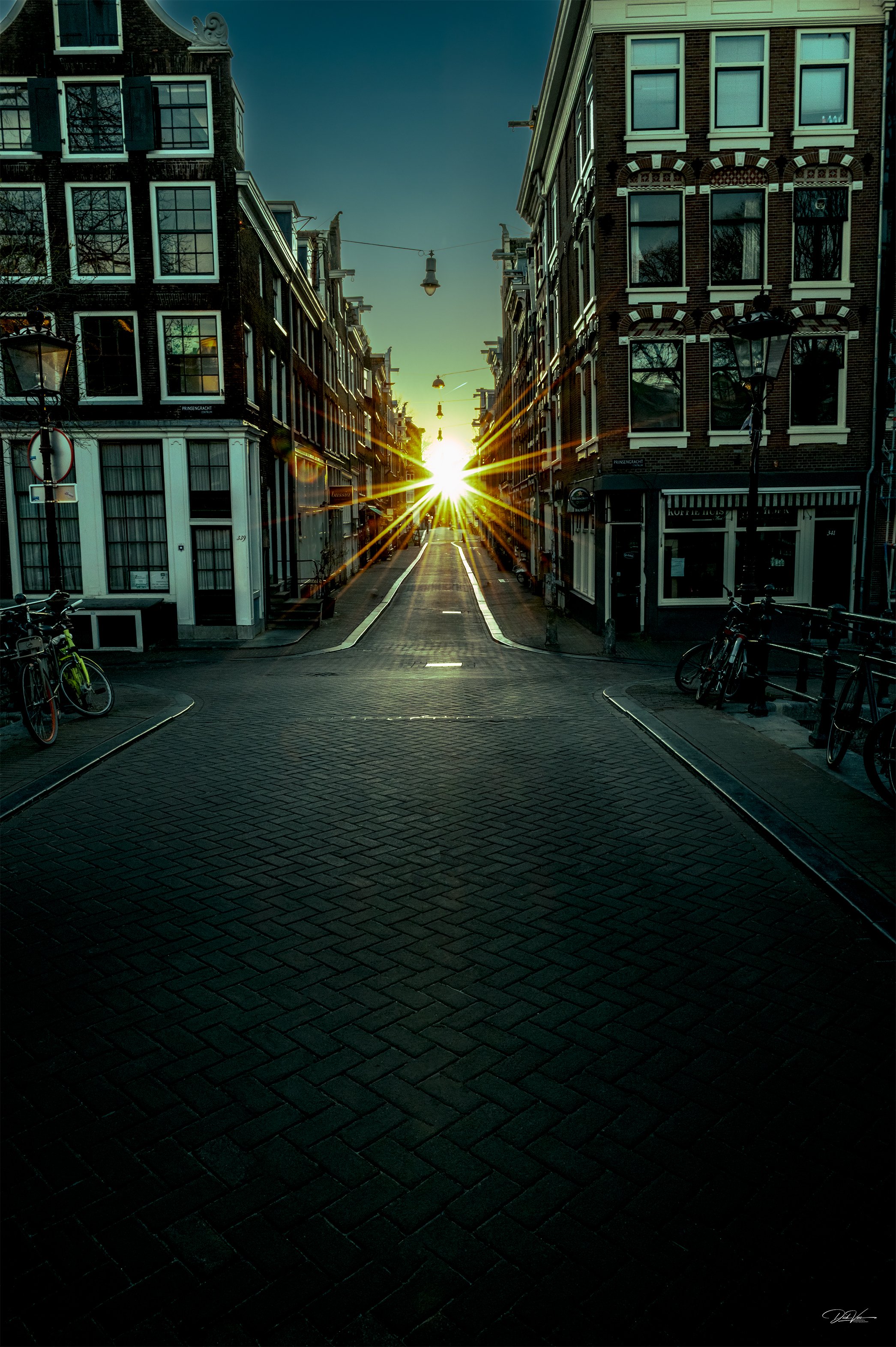 Sonnenaufgang in Amsterdam