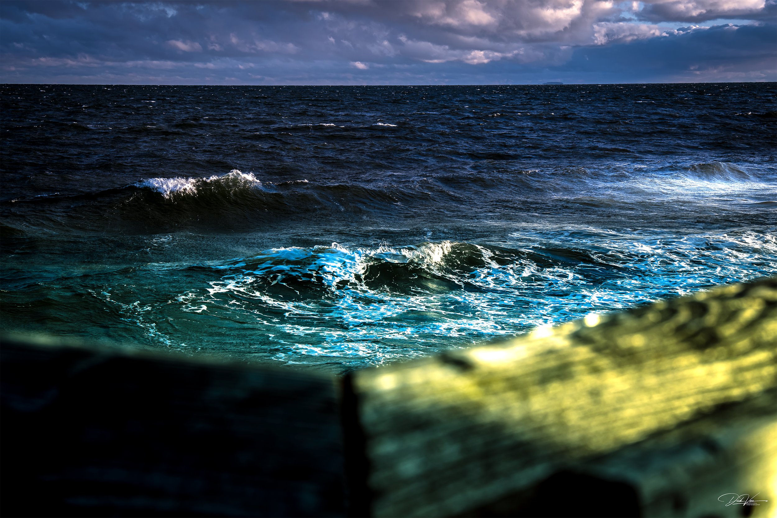 Ein Blick von der Seebrücke in Zingst