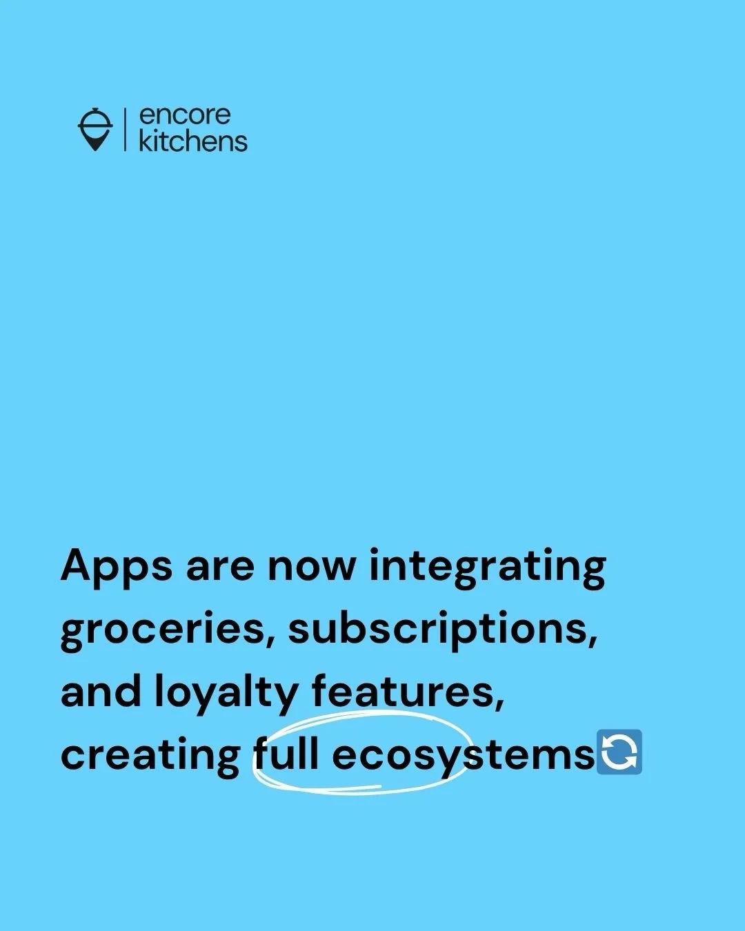 Delivery apps are more than ordering tools, they&rsquo;re ecosystems 🌐

Brands that plug in effectively capture more frequent orders, cross-category spend, and loyal customers.

Source: McKinsey / IGD

#encorekitchens #darkkitchenuk #fooddelivery #d