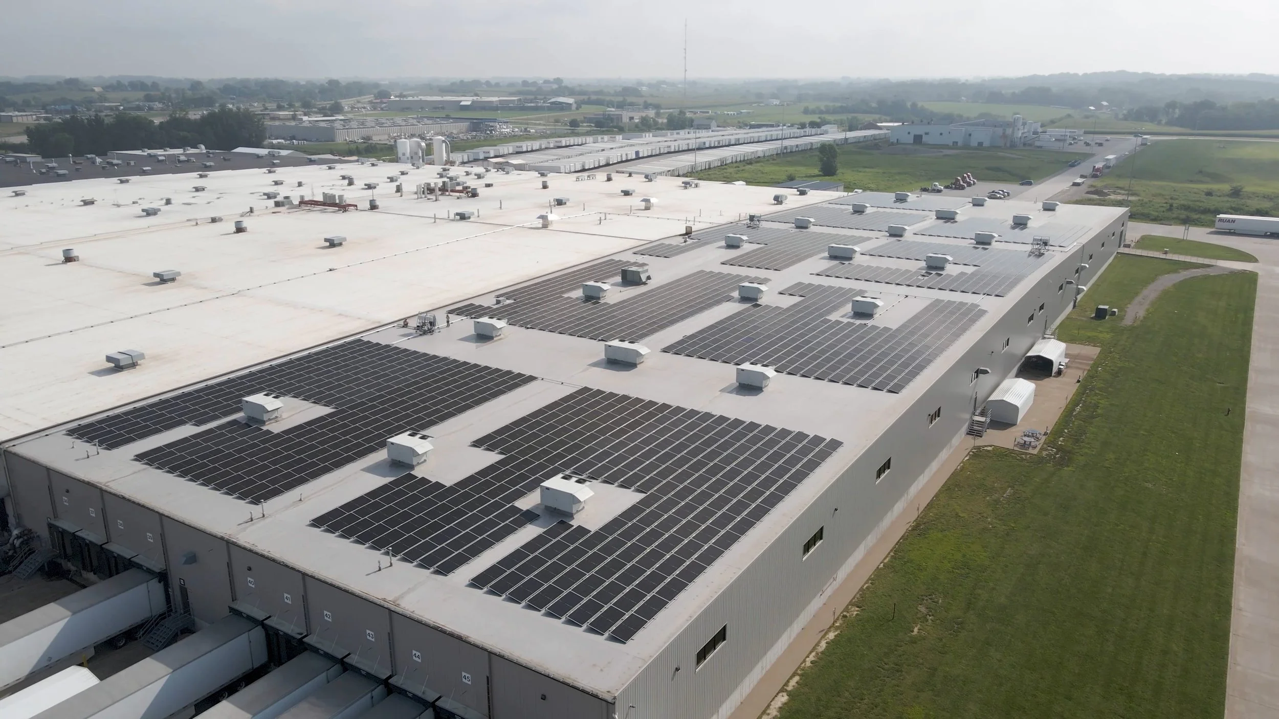 HNI solar project photo from drone