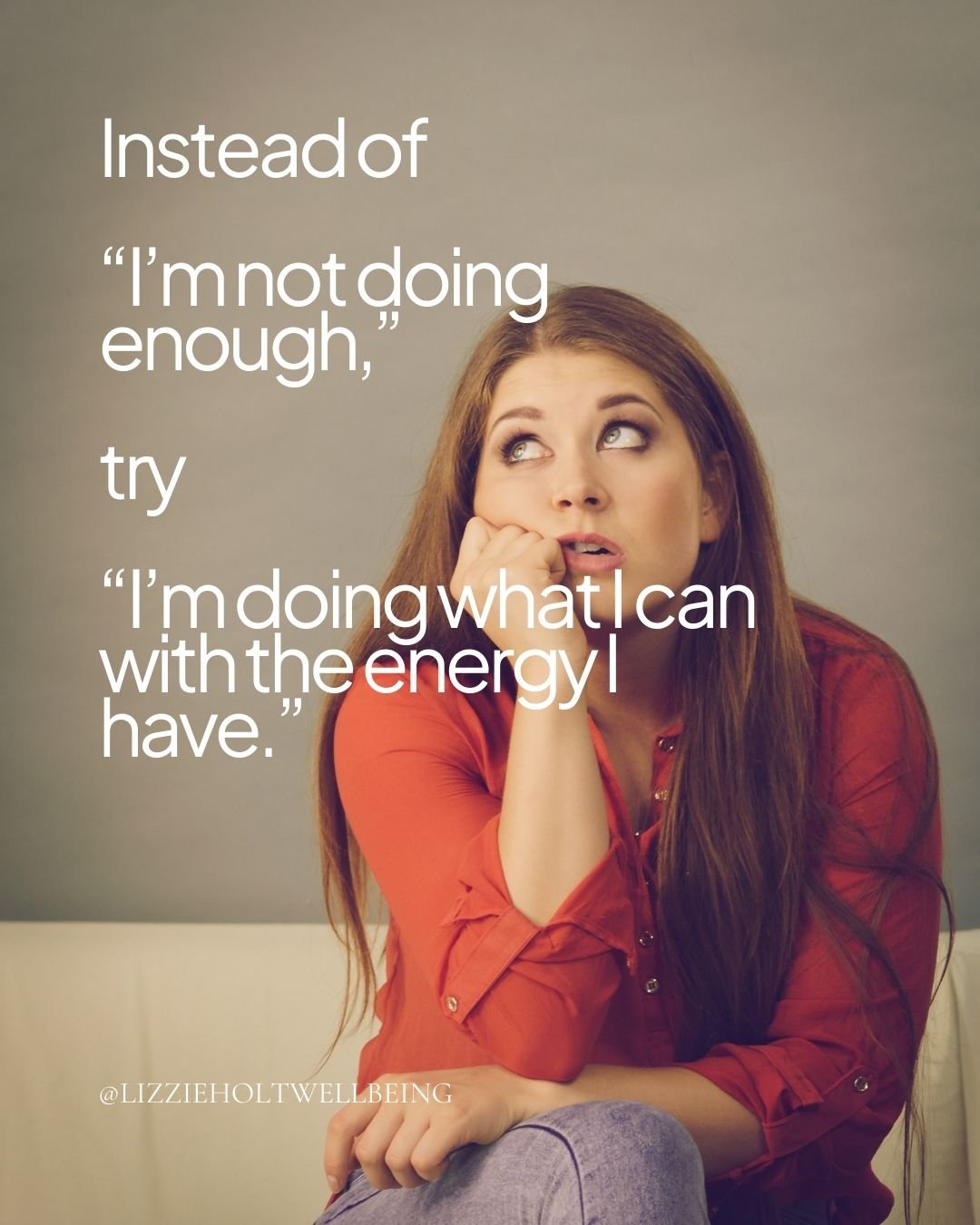 We all have an inner critic. But what if you started speaking to yourself like you would to a dear friend?

Instead of &ldquo;I&rsquo;m not doing enough,&rdquo; try &ldquo;I&rsquo;m doing what I can with the energy I have.&rdquo;

Instead of &ldquo;I