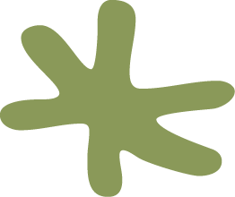 Green abstract shape on a black background