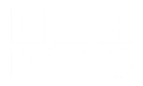 BBC Radio logo with letters BBC in white on black squares and the word RADIO below in white.