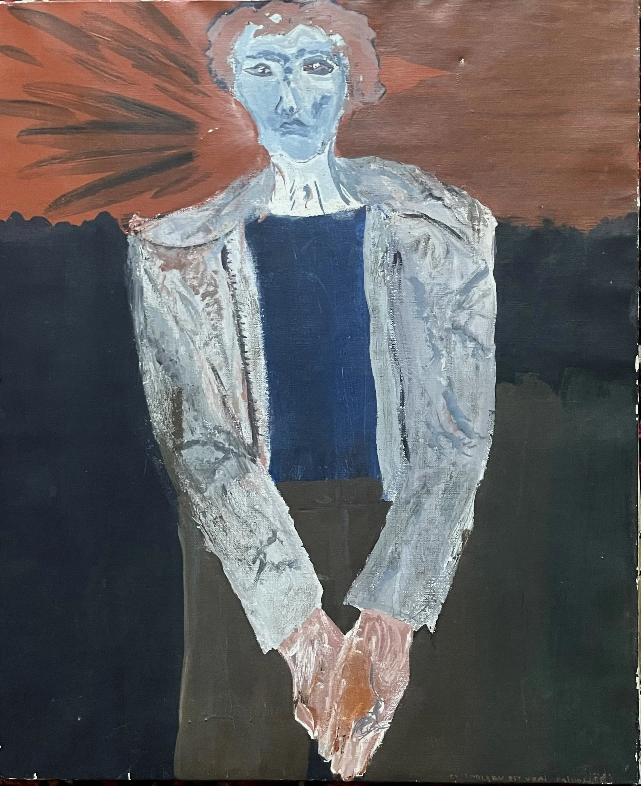 Warum Joe, huile, 19,5" X 24" , Paris 1978