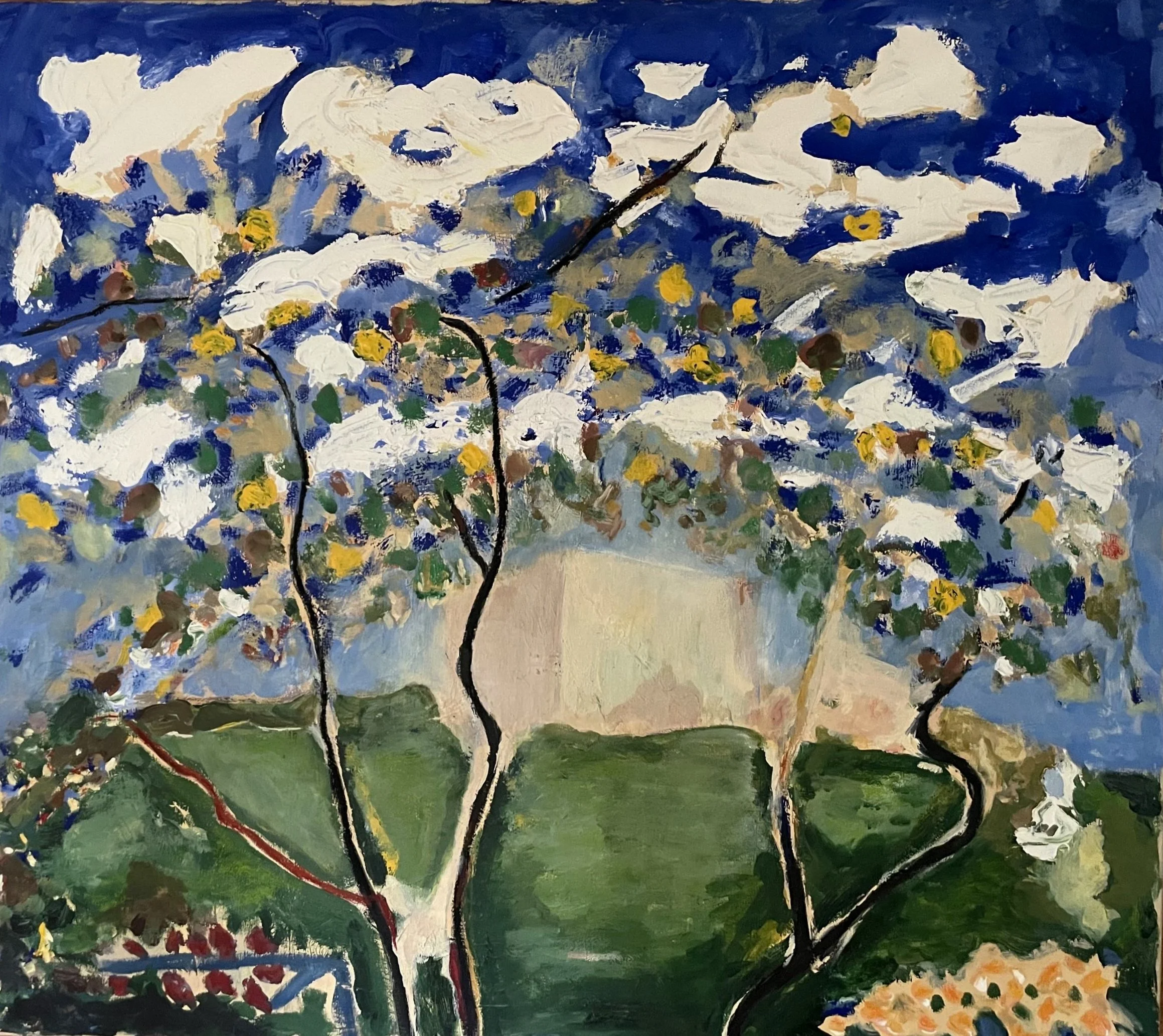 Printemps (Van Dongen), acrylique , 36" x 40" , 1999