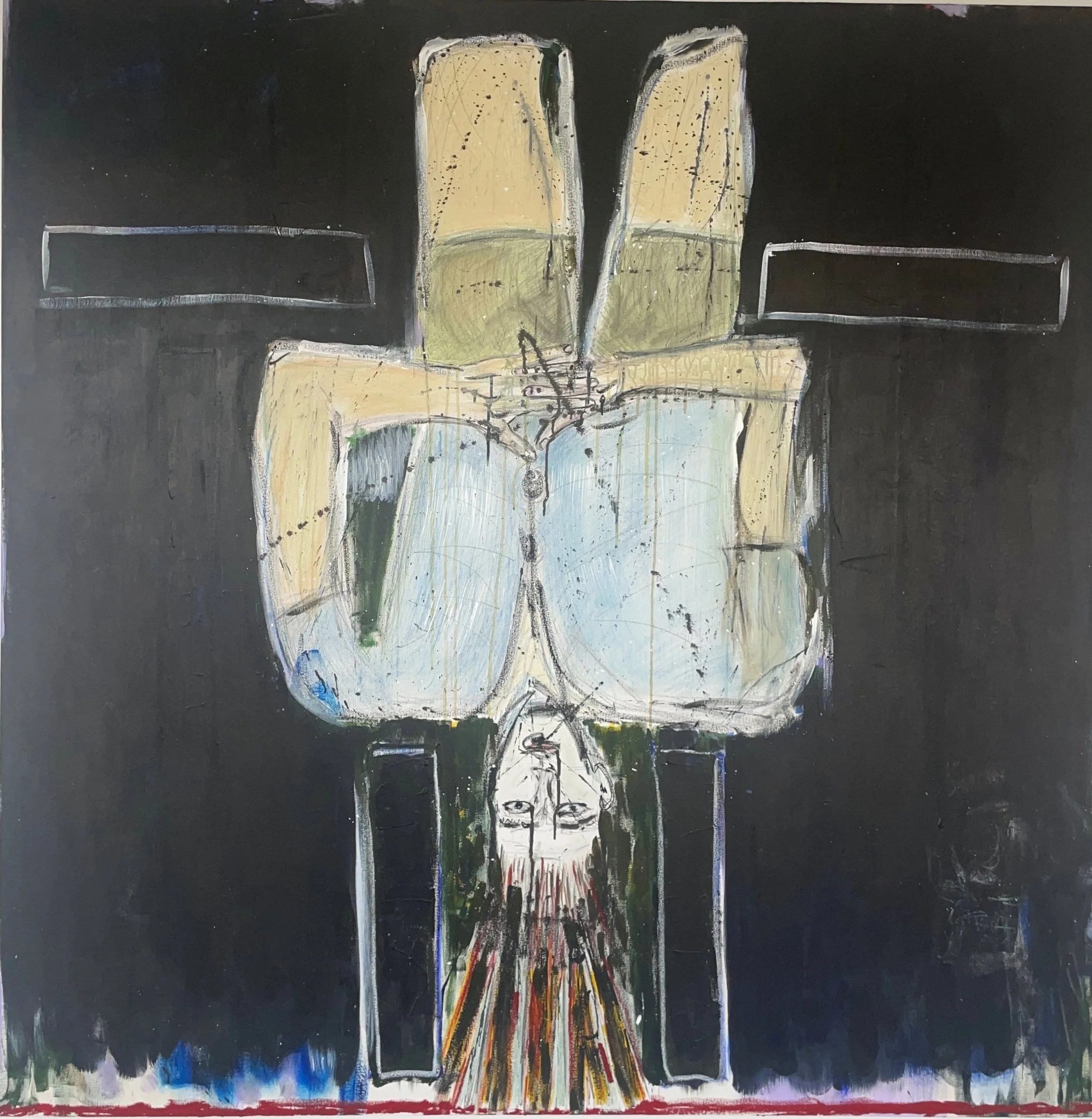 La chute #1, 60" x 60" ,  2024  