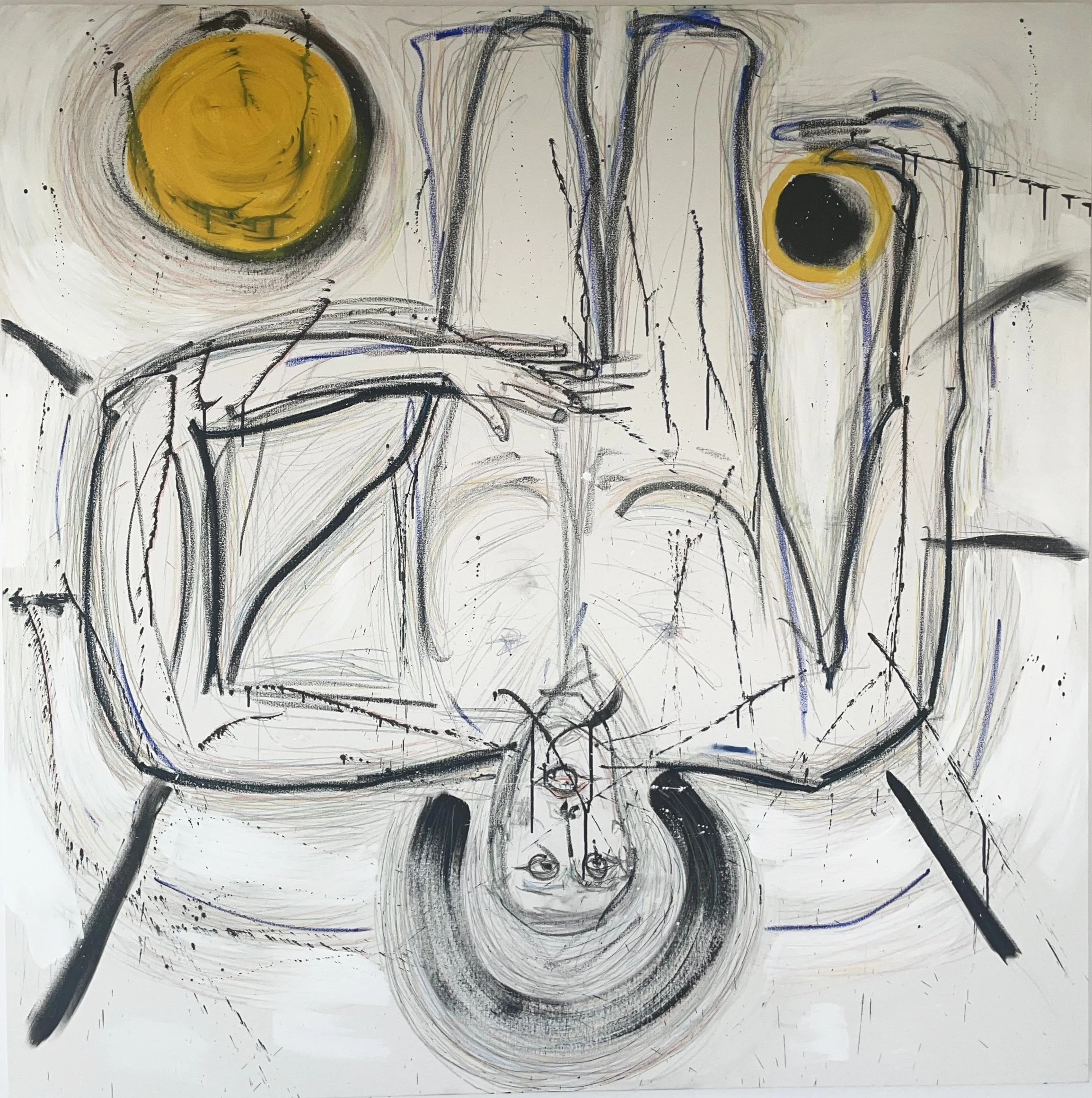 La chute #3, 60" x 60" ,  2024  