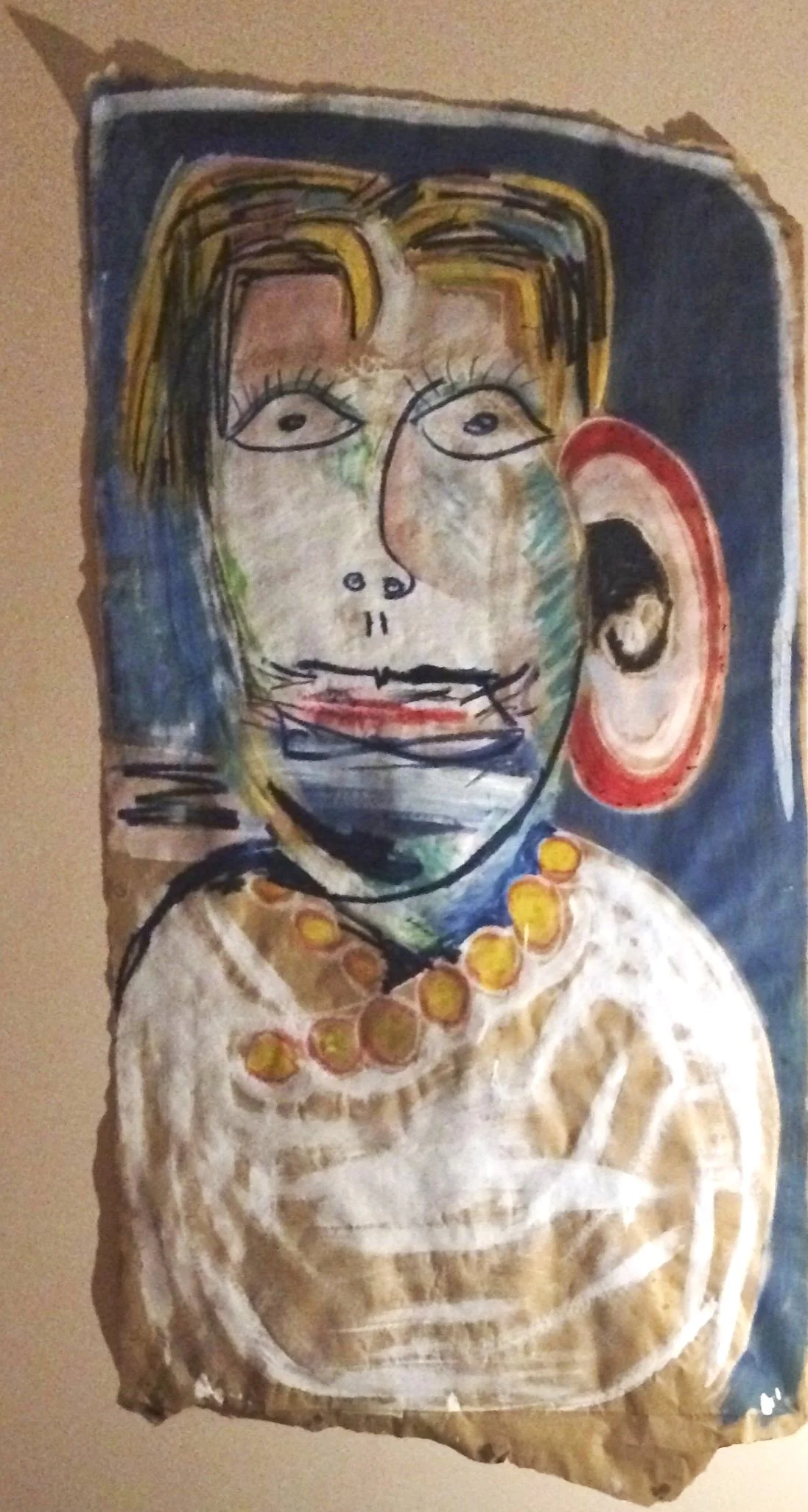Oreille rouge, 36" x 77"