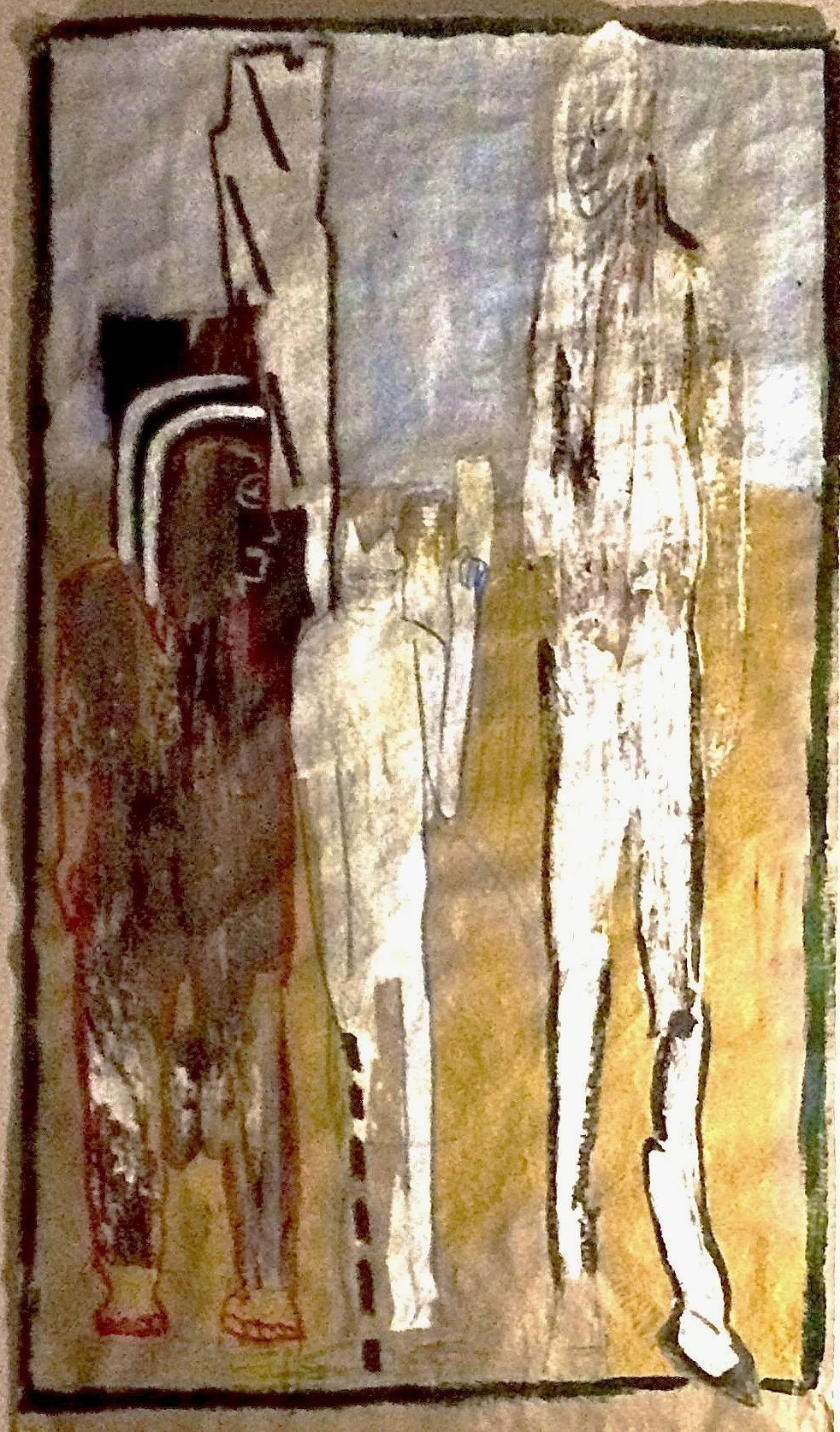 Fab three, 36" x 80"