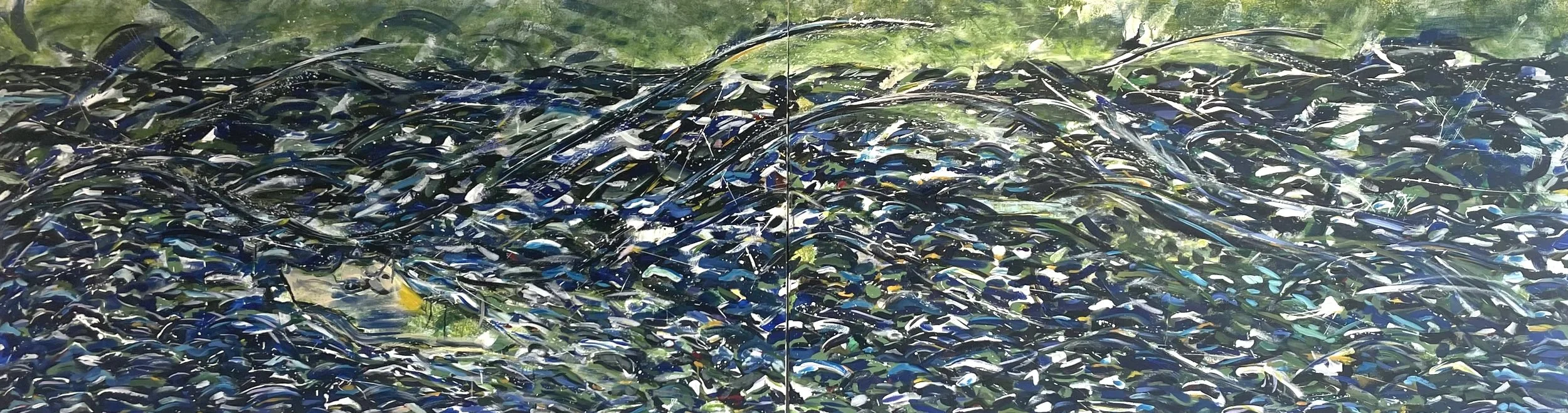 Terre de feu, 40"x144", 2024
