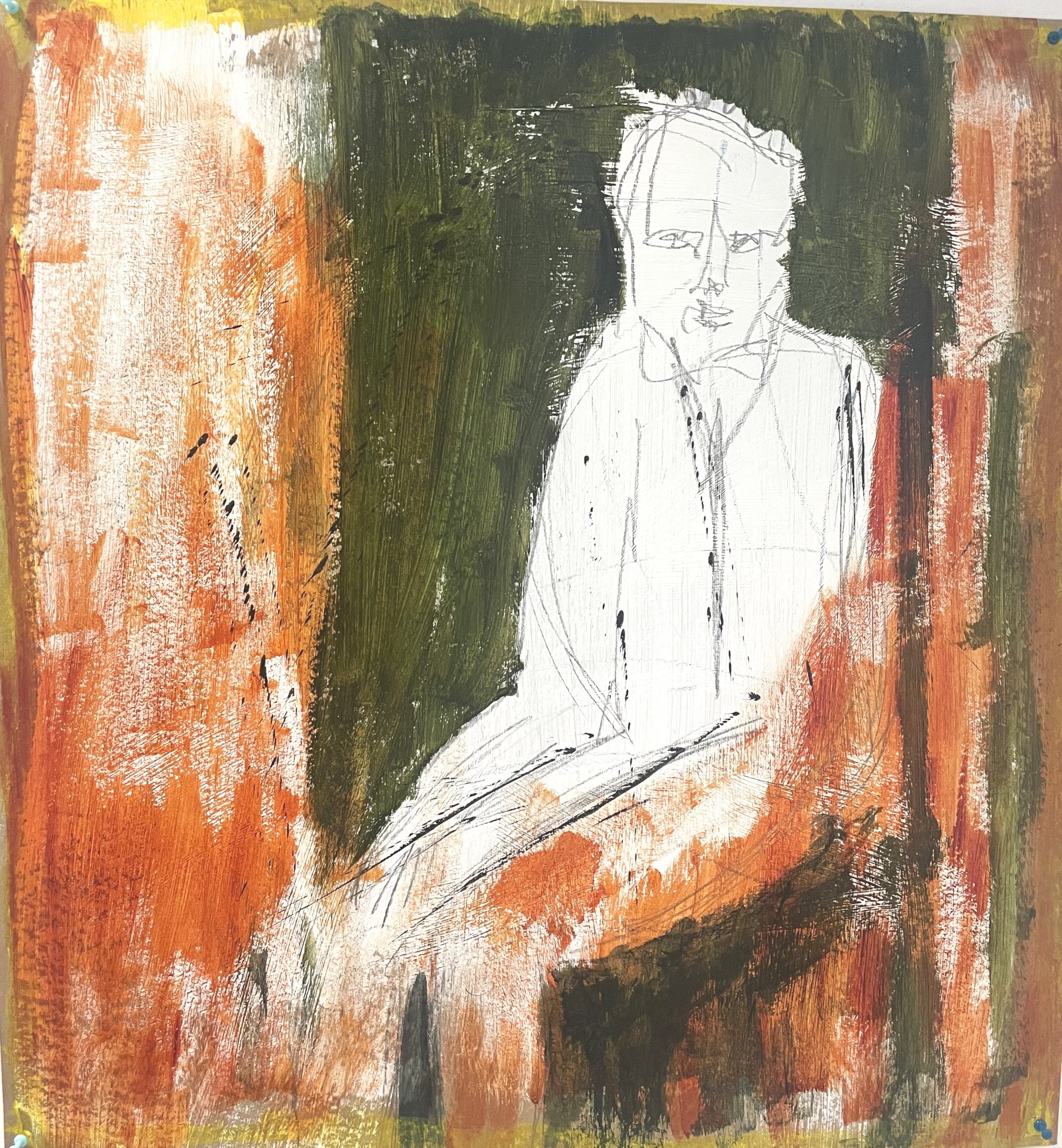 Stuck, 26.5" x 28.5", 2024