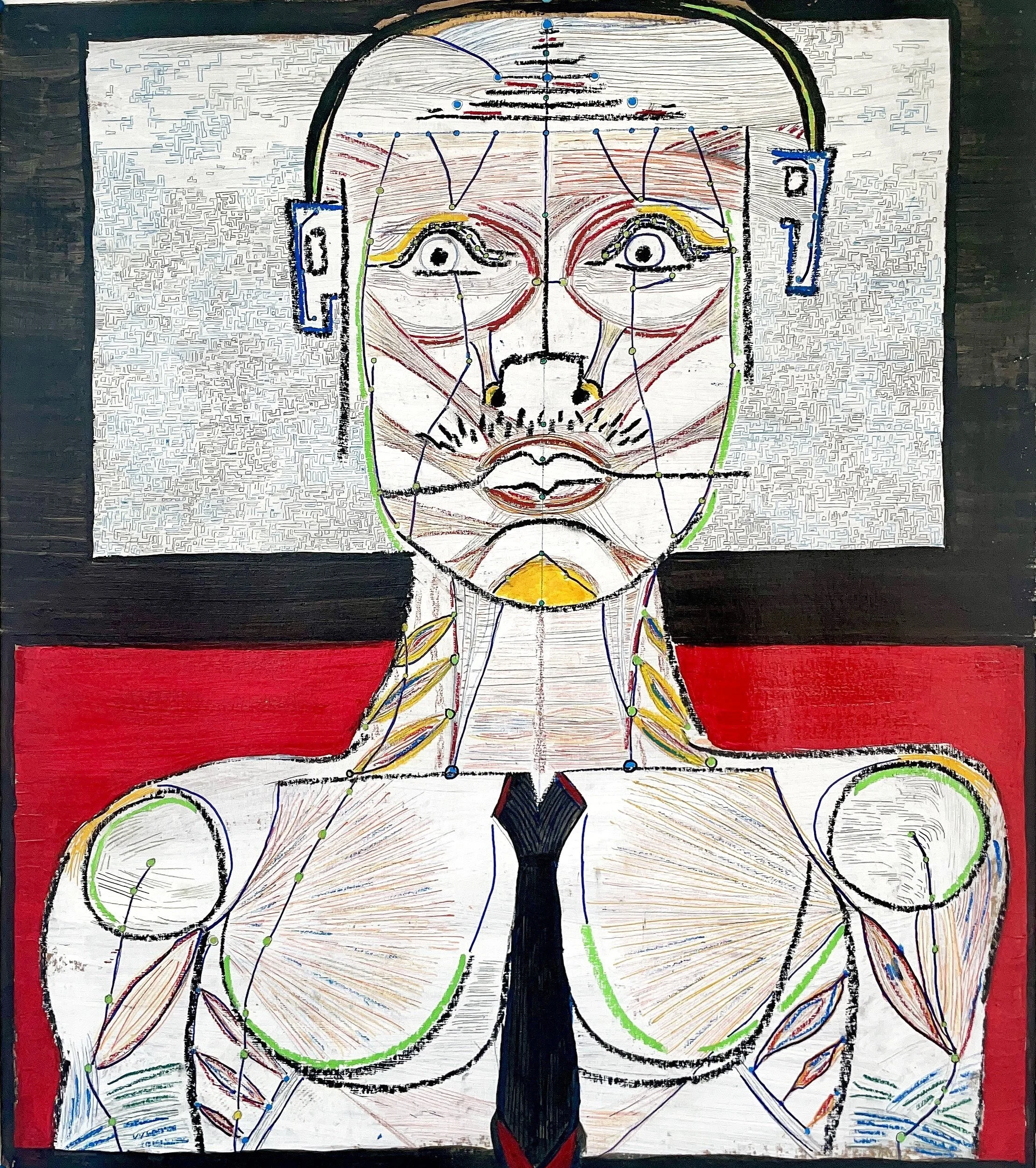 The model, 26" x 30", 2024
