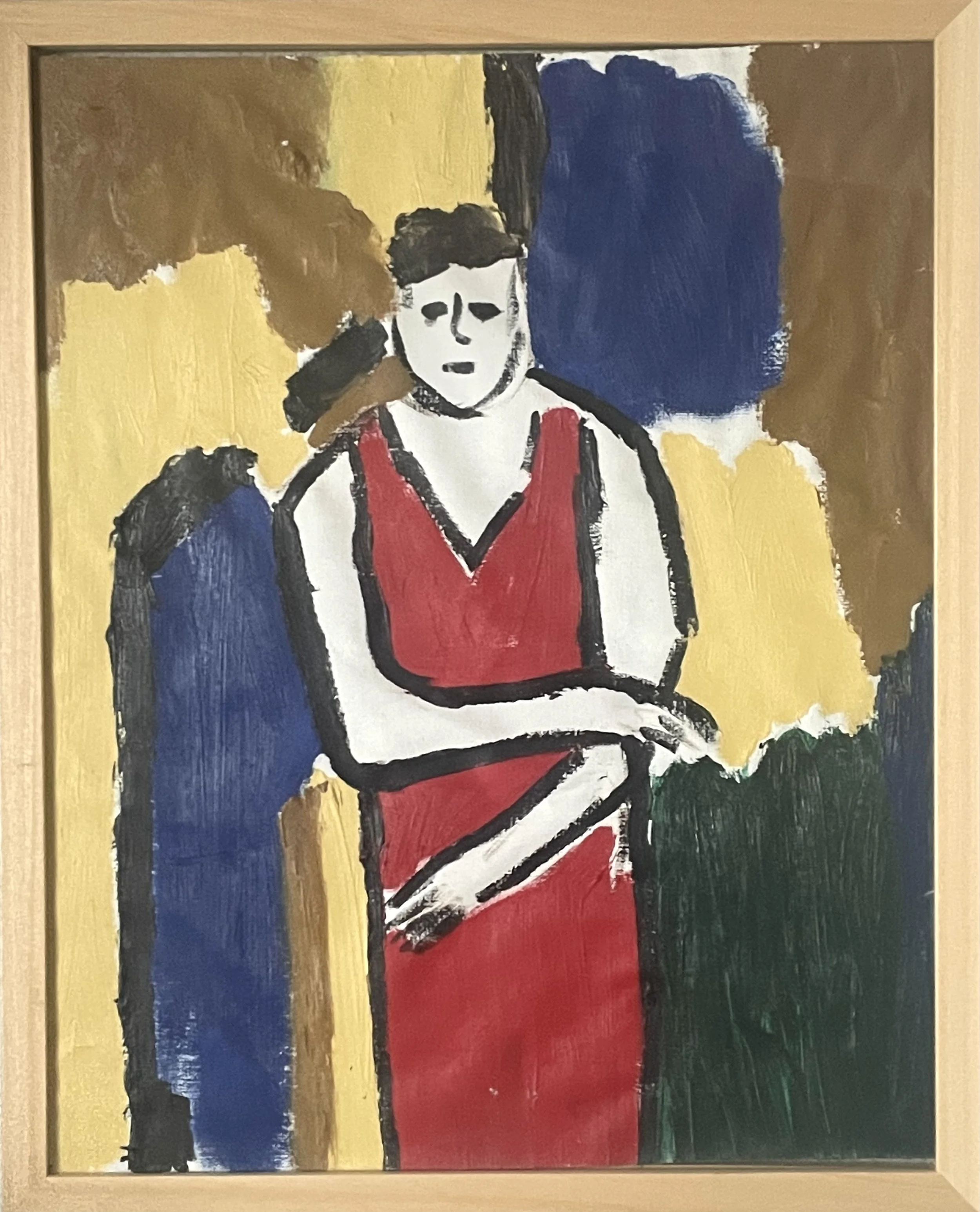 Mama needs a new dress, huile, 15.5"x 19.5"