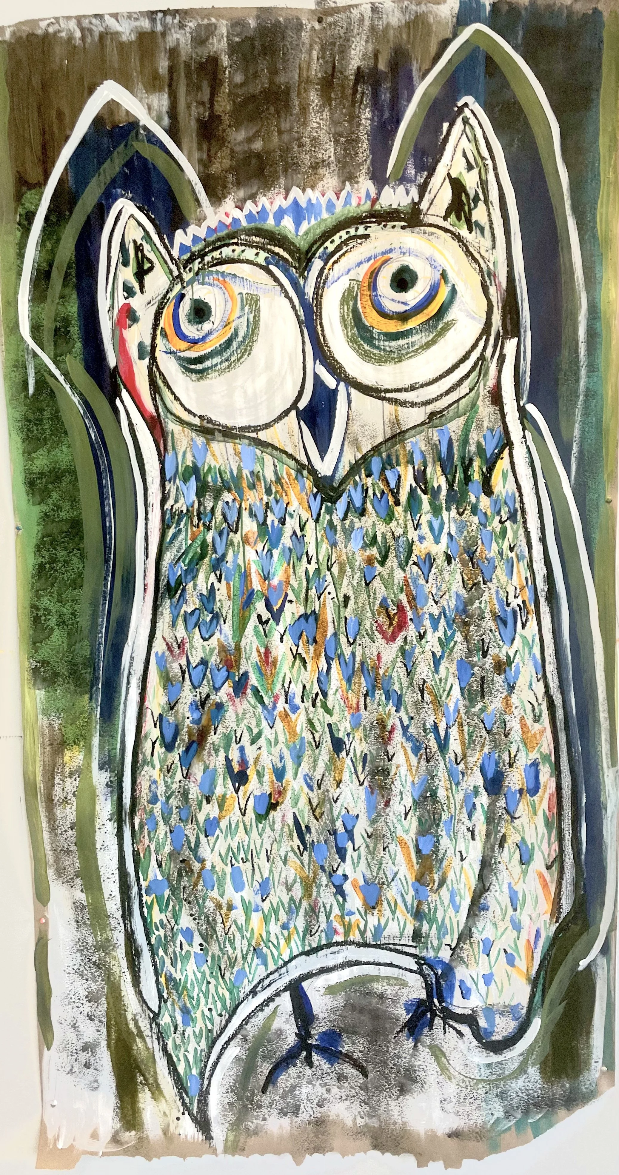 Night Watch, 39.5" x 74", 2024 