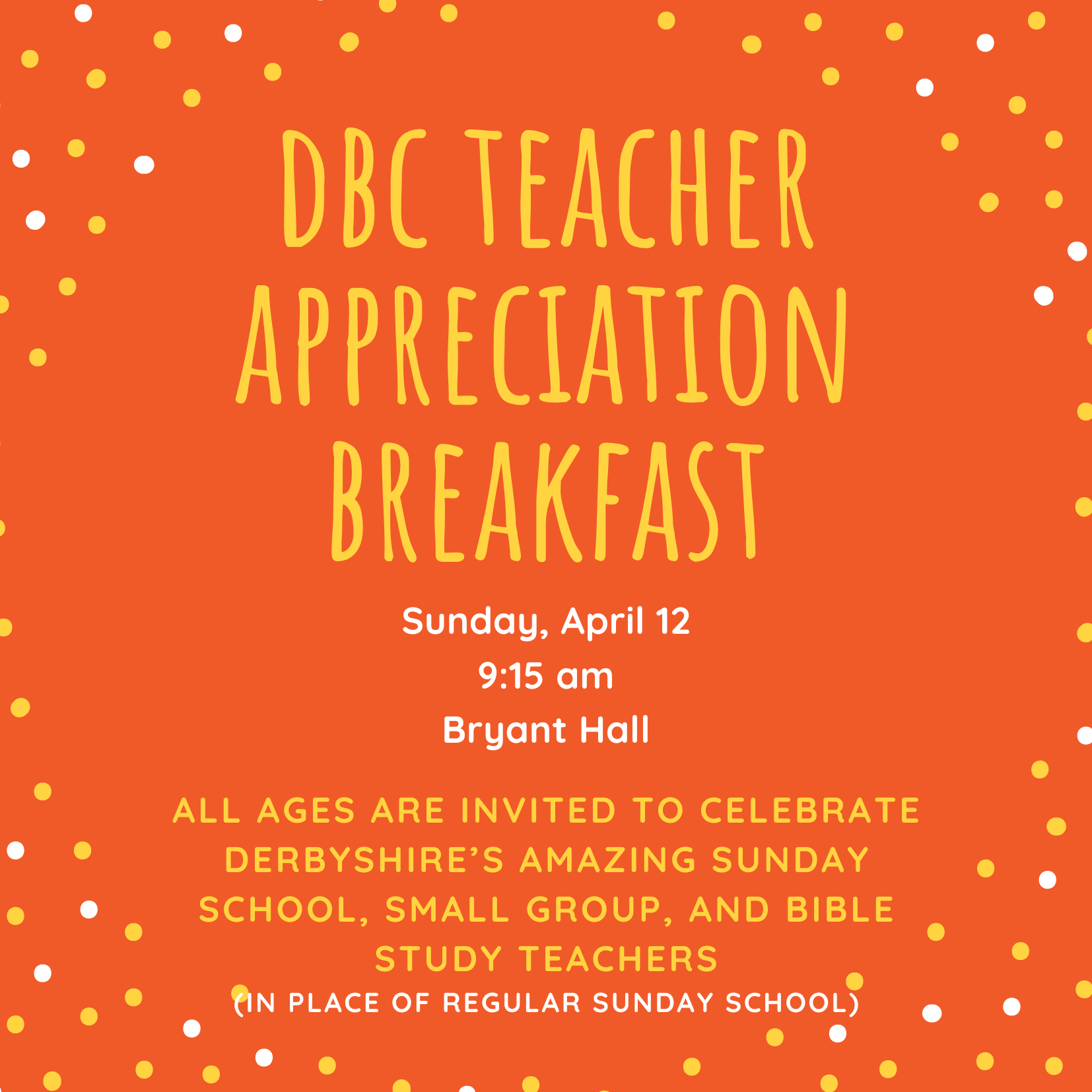 Teacher Appreciation Breakfast