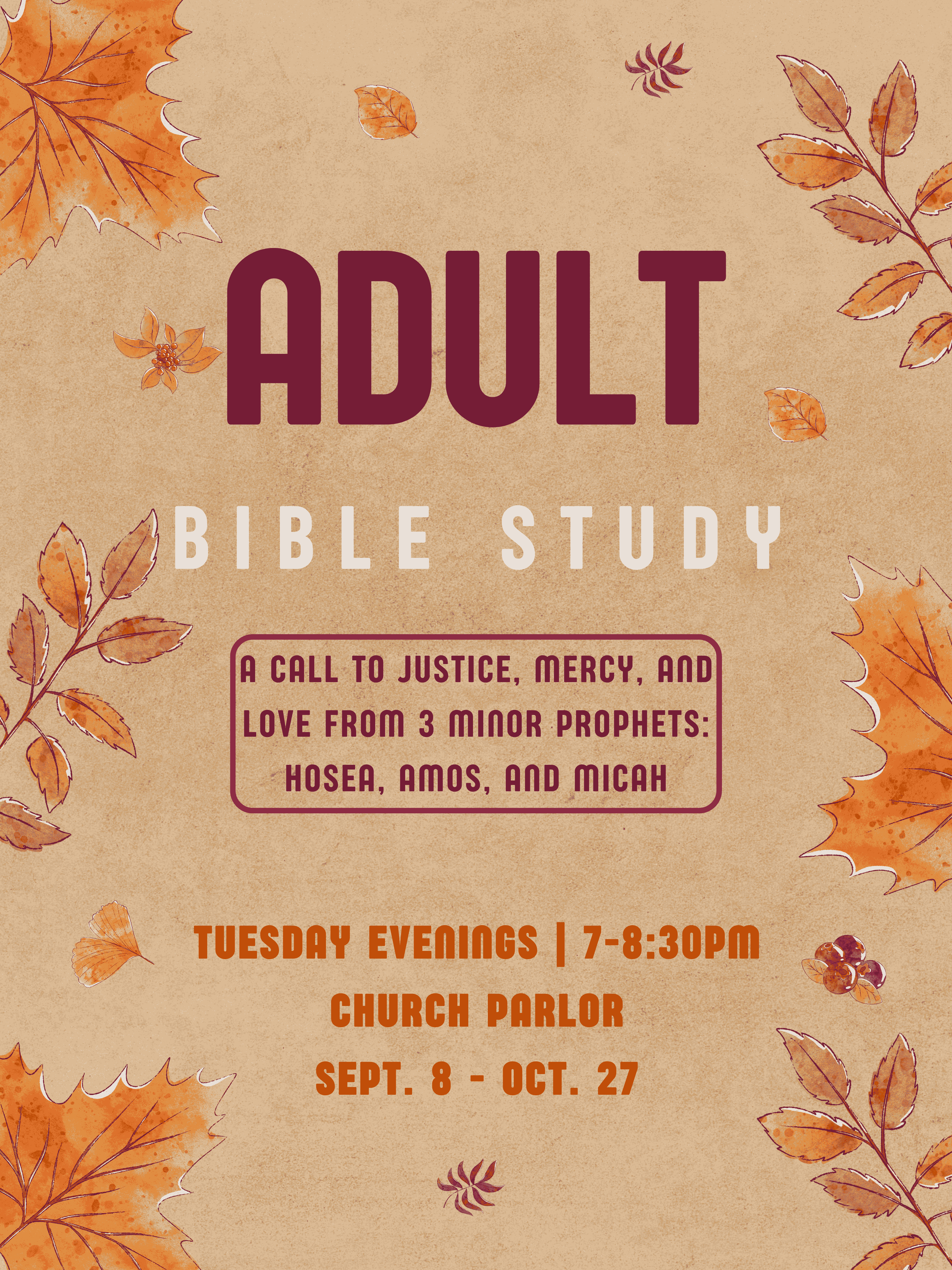 Fall Bible Study