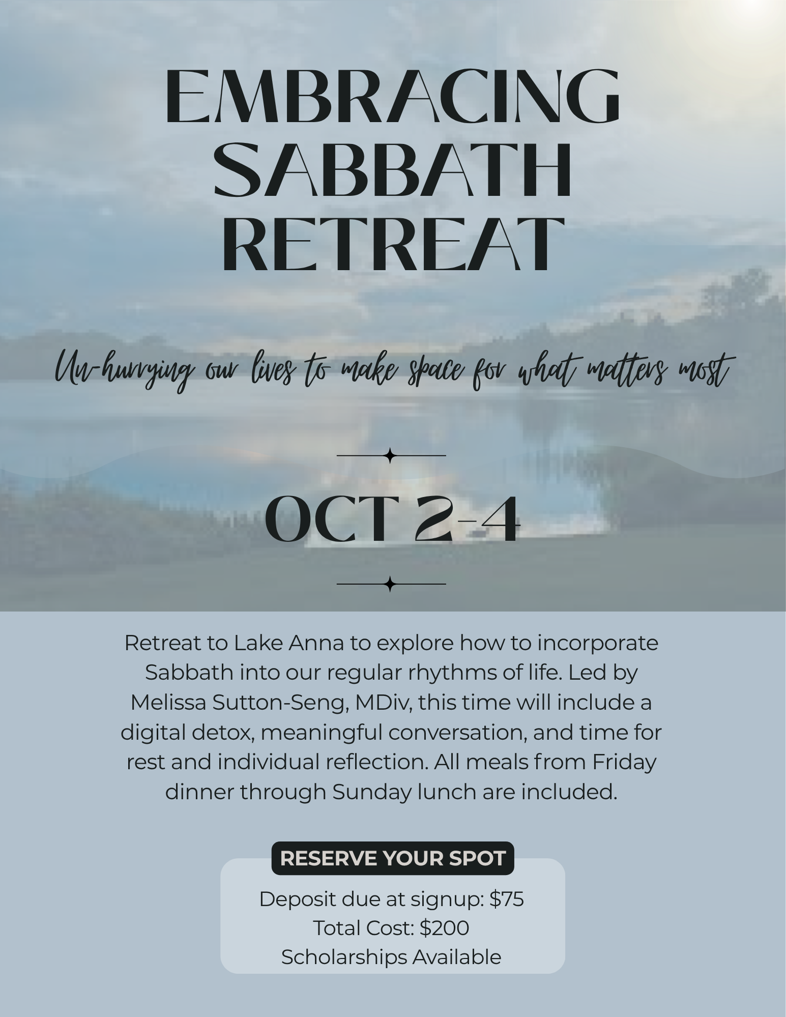 Embracing Sabbath Retreat