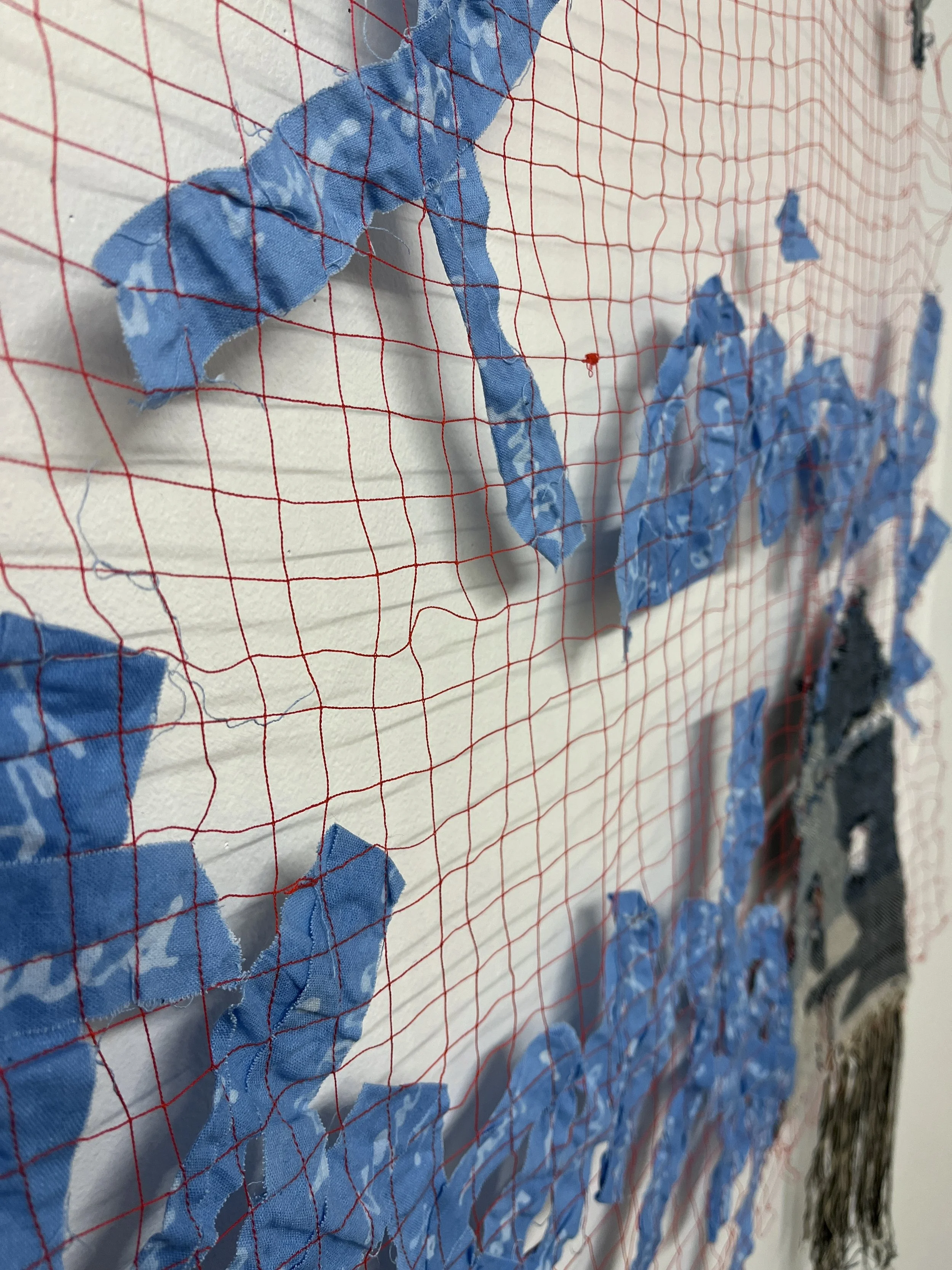 Map of the Dream House, 2026
double-weave cloth, linen, sewing thread